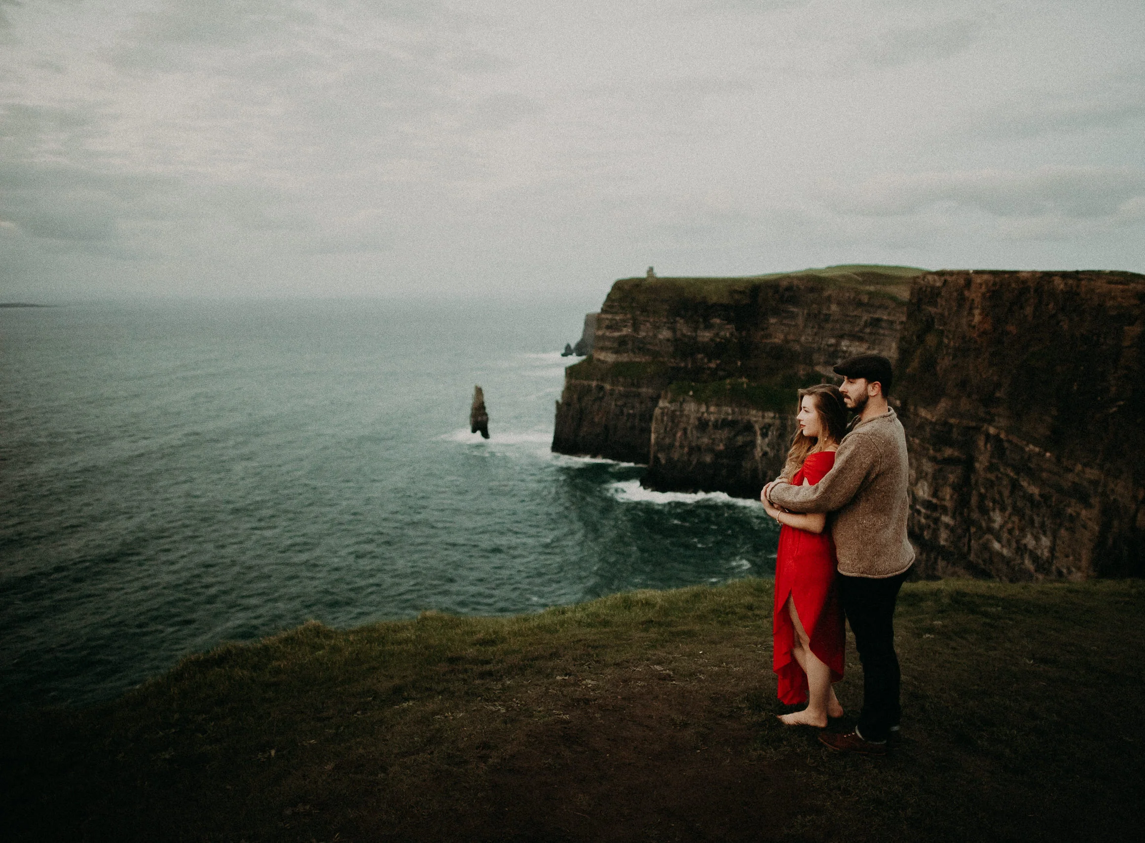  Kamra Fuller Photography - Cliffs of Moher, Claregalway - Cliffs of Moher Engagement Session - Cliffs of Moher Couple's Session - Ireland Wedding Photographer - Europe Wedding Photographer - Spain Wedding Photographer - UK Wedding Photographer - Sea