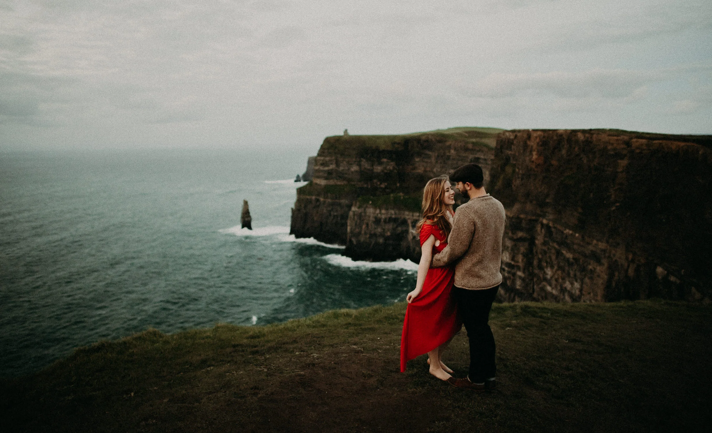  Kamra Fuller Photography - Cliffs of Moher, Claregalway - Cliffs of Moher Engagement Session - Cliffs of Moher Couple's Session - Ireland Wedding Photographer - Europe Wedding Photographer - Spain Wedding Photographer - UK Wedding Photographer - Sea