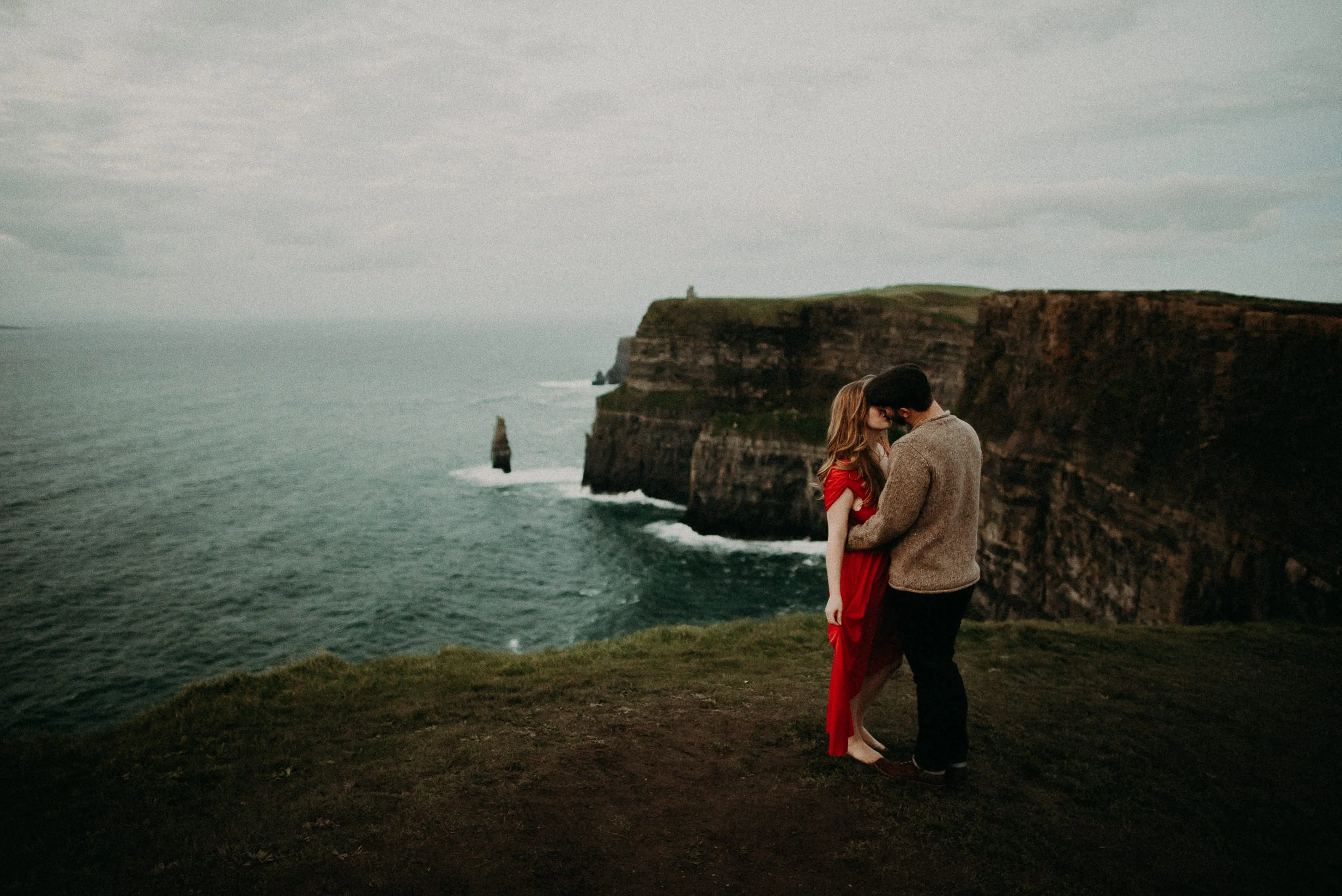  Kamra Fuller Photography - Cliffs of Moher, Claregalway - Cliffs of Moher Engagement Session - Cliffs of Moher Couple's Session - Ireland Wedding Photographer - Europe Wedding Photographer - Spain Wedding Photographer - UK Wedding Photographer - Sea