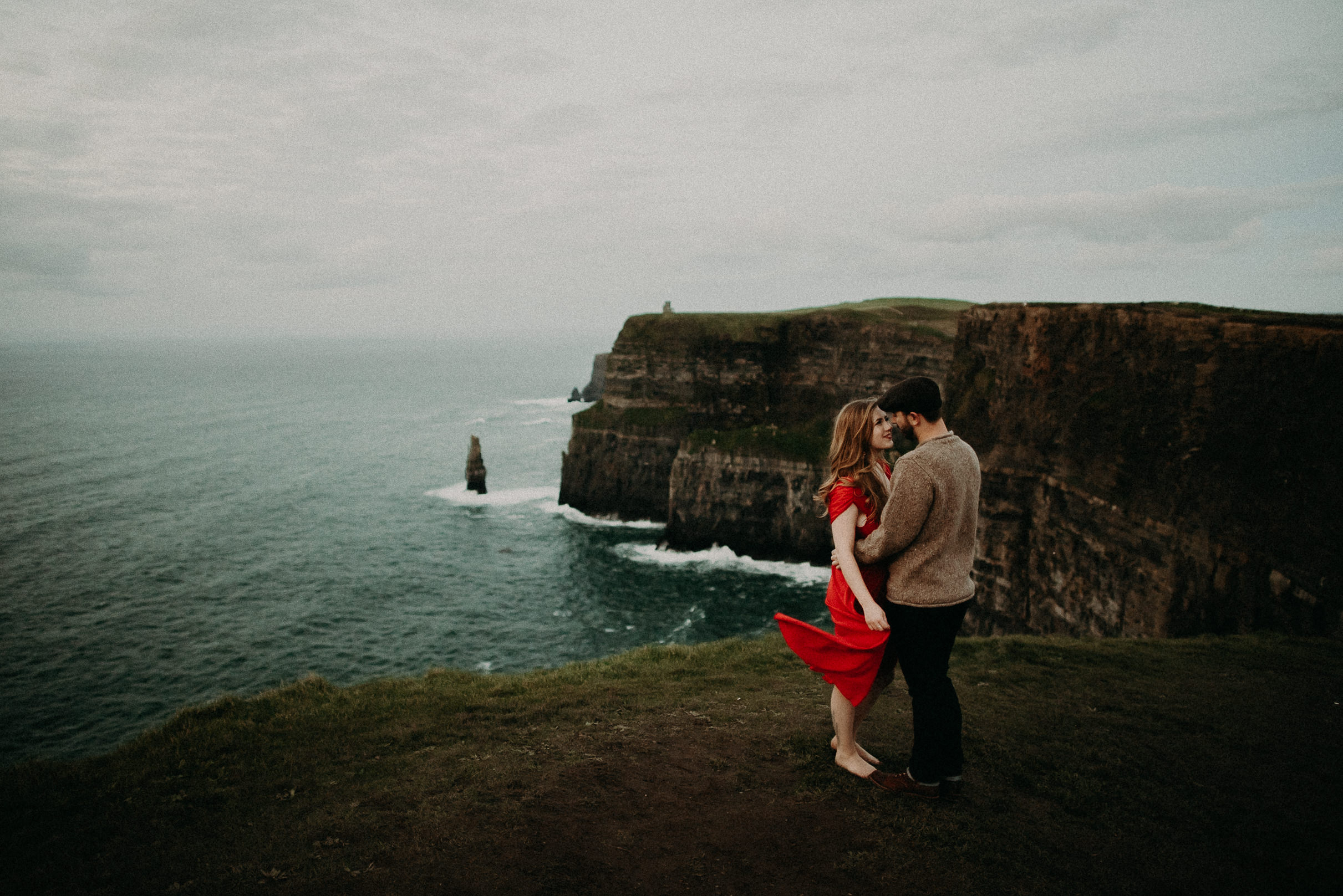  Kamra Fuller Photography - Cliffs of Moher, Claregalway - Cliffs of Moher Engagement Session - Cliffs of Moher Couple's Session - Ireland Wedding Photographer - Europe Wedding Photographer - Spain Wedding Photographer - UK Wedding Photographer - Sea