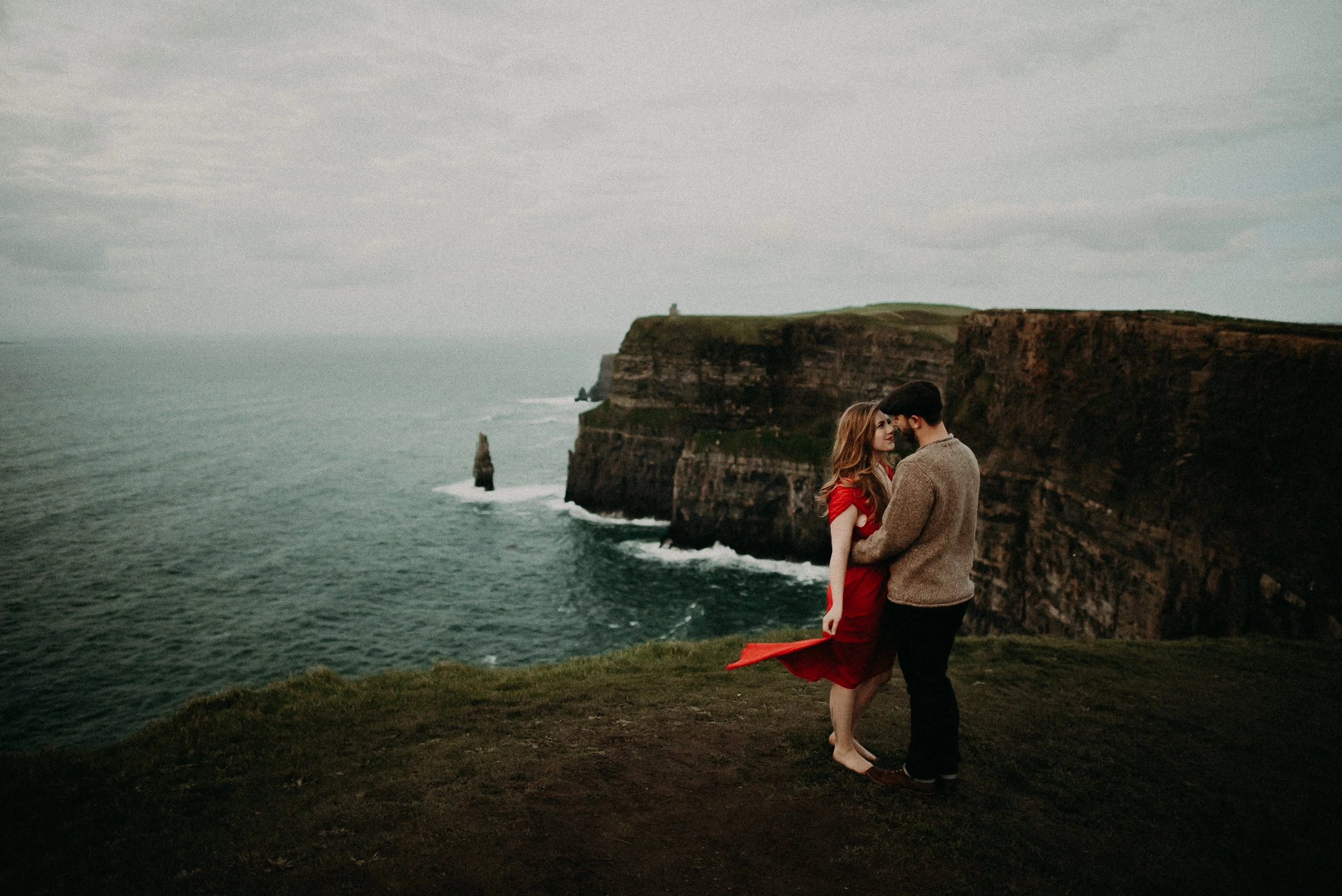  Kamra Fuller Photography - Cliffs of Moher, Claregalway - Cliffs of Moher Engagement Session - Cliffs of Moher Couple's Session - Ireland Wedding Photographer - Europe Wedding Photographer - Spain Wedding Photographer - UK Wedding Photographer - Sea