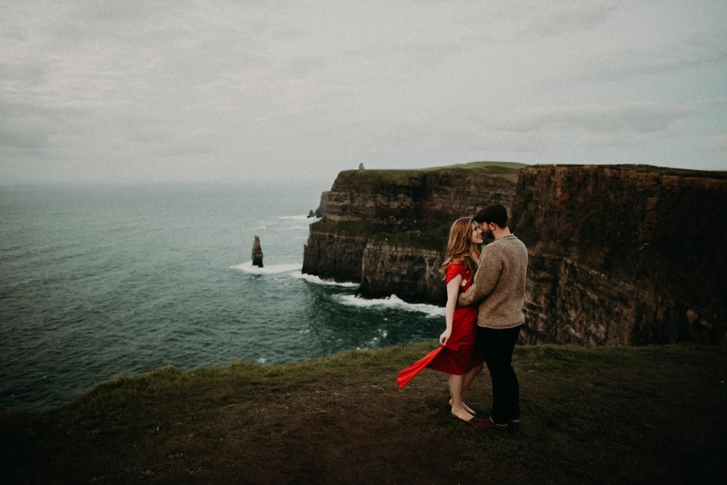  Kamra Fuller Photography - Cliffs of Moher, Claregalway - Cliffs of Moher Engagement Session - Cliffs of Moher Couple's Session - Ireland Wedding Photographer - Europe Wedding Photographer - Spain Wedding Photographer - UK Wedding Photographer - Sea