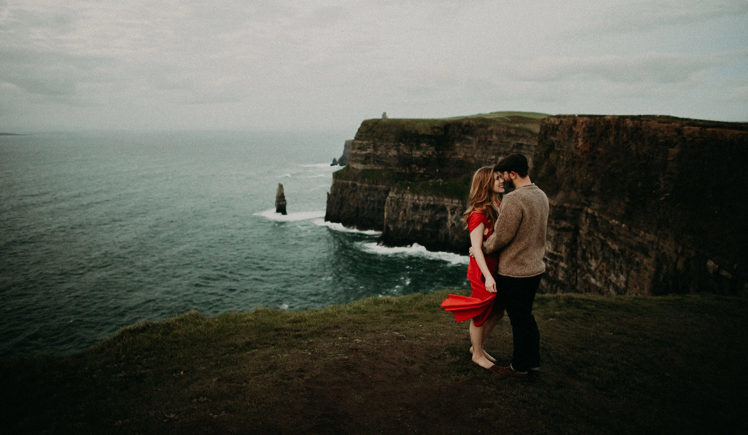  Kamra Fuller Photography - Cliffs of Moher, Claregalway - Cliffs of Moher Engagement Session - Cliffs of Moher Couple's Session - Ireland Wedding Photographer - Europe Wedding Photographer - Spain Wedding Photographer - UK Wedding Photographer - Sea