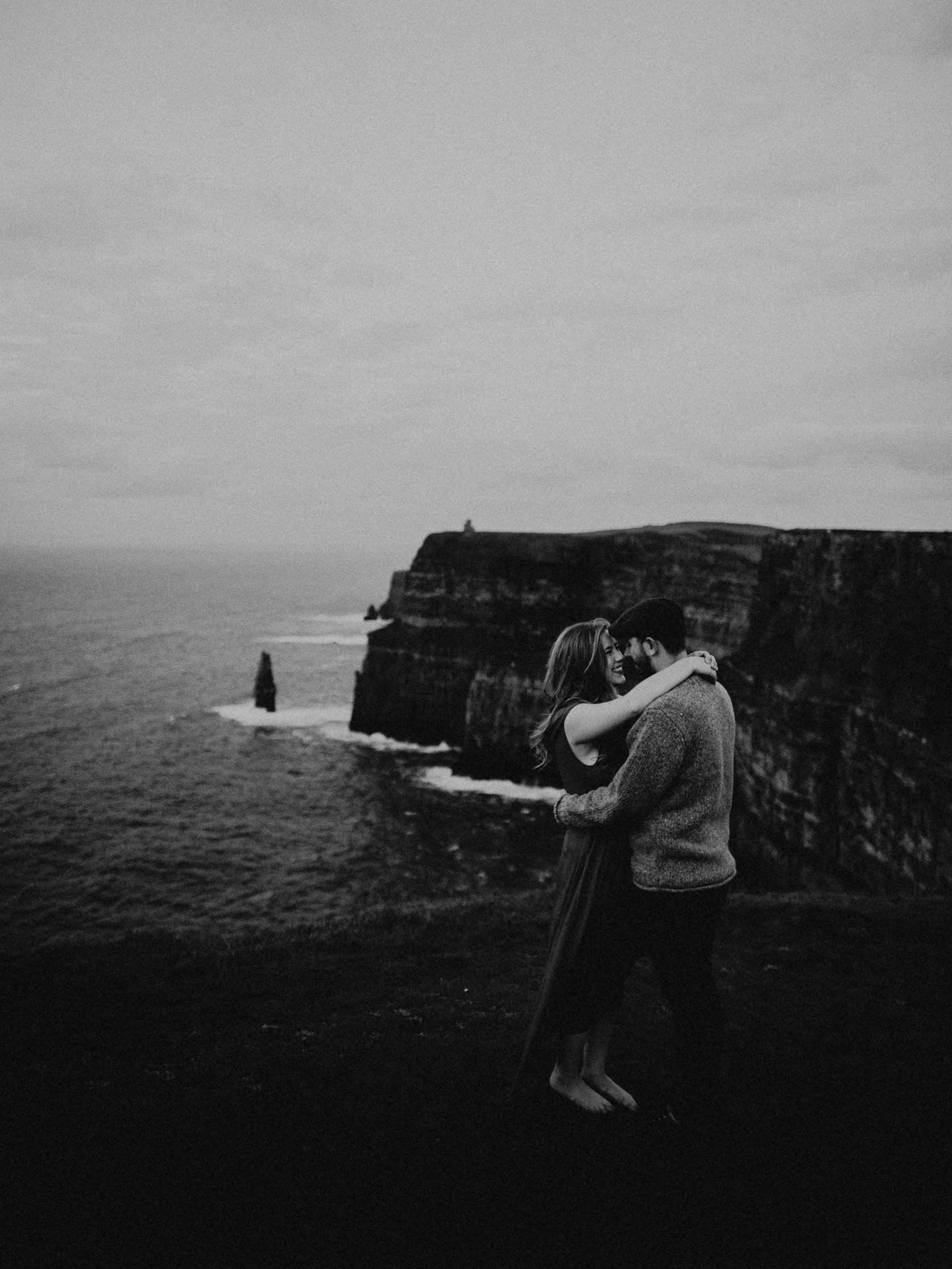  Kamra Fuller Photography - Cliffs of Moher, Claregalway - Cliffs of Moher Engagement Session - Cliffs of Moher Couple's Session - Ireland Wedding Photographer - Europe Wedding Photographer - Spain Wedding Photographer - UK Wedding Photographer - Sea