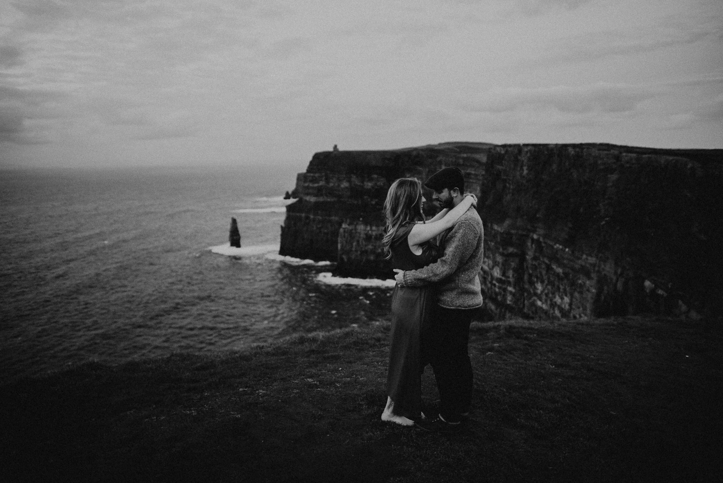  Kamra Fuller Photography - Cliffs of Moher, Claregalway - Cliffs of Moher Engagement Session - Cliffs of Moher Couple's Session - Ireland Wedding Photographer - Europe Wedding Photographer - Spain Wedding Photographer - UK Wedding Photographer - Sea