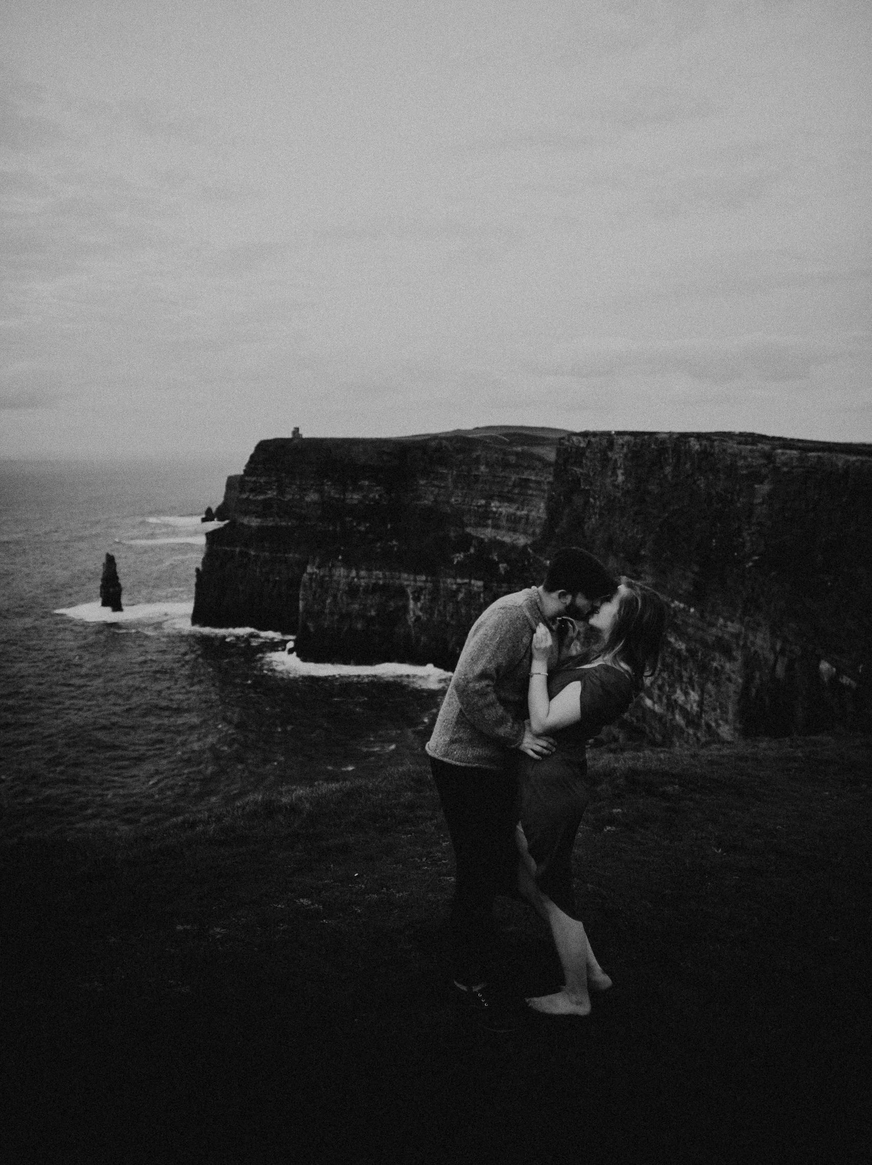  Kamra Fuller Photography - Cliffs of Moher, Claregalway - Cliffs of Moher Engagement Session - Cliffs of Moher Couple's Session - Ireland Wedding Photographer - Europe Wedding Photographer - Spain Wedding Photographer - UK Wedding Photographer - Sea
