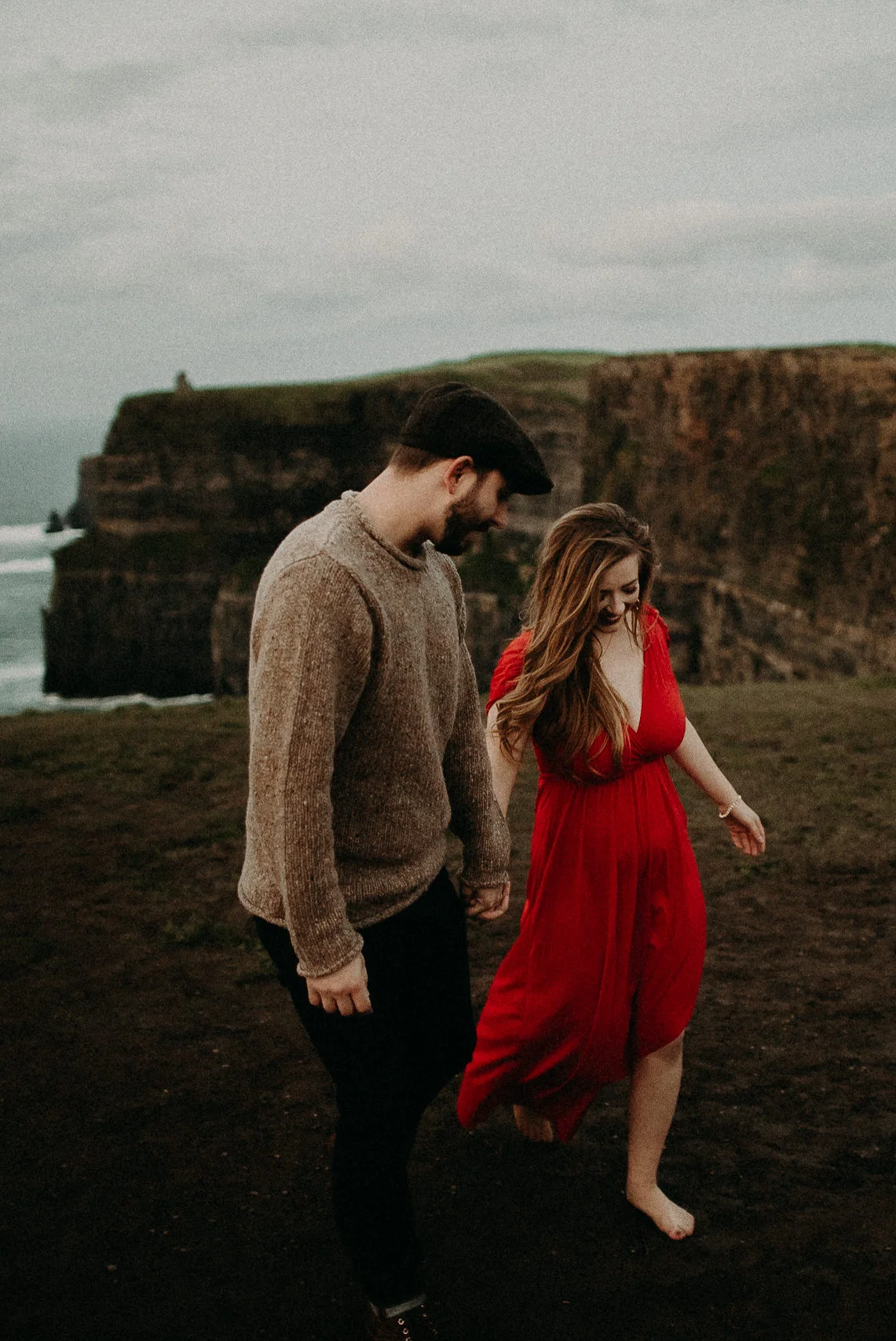  Kamra Fuller Photography - Cliffs of Moher, Claregalway - Cliffs of Moher Engagement Session - Cliffs of Moher Couple's Session - Ireland Wedding Photographer - Europe Wedding Photographer - Spain Wedding Photographer - UK Wedding Photographer - Sea