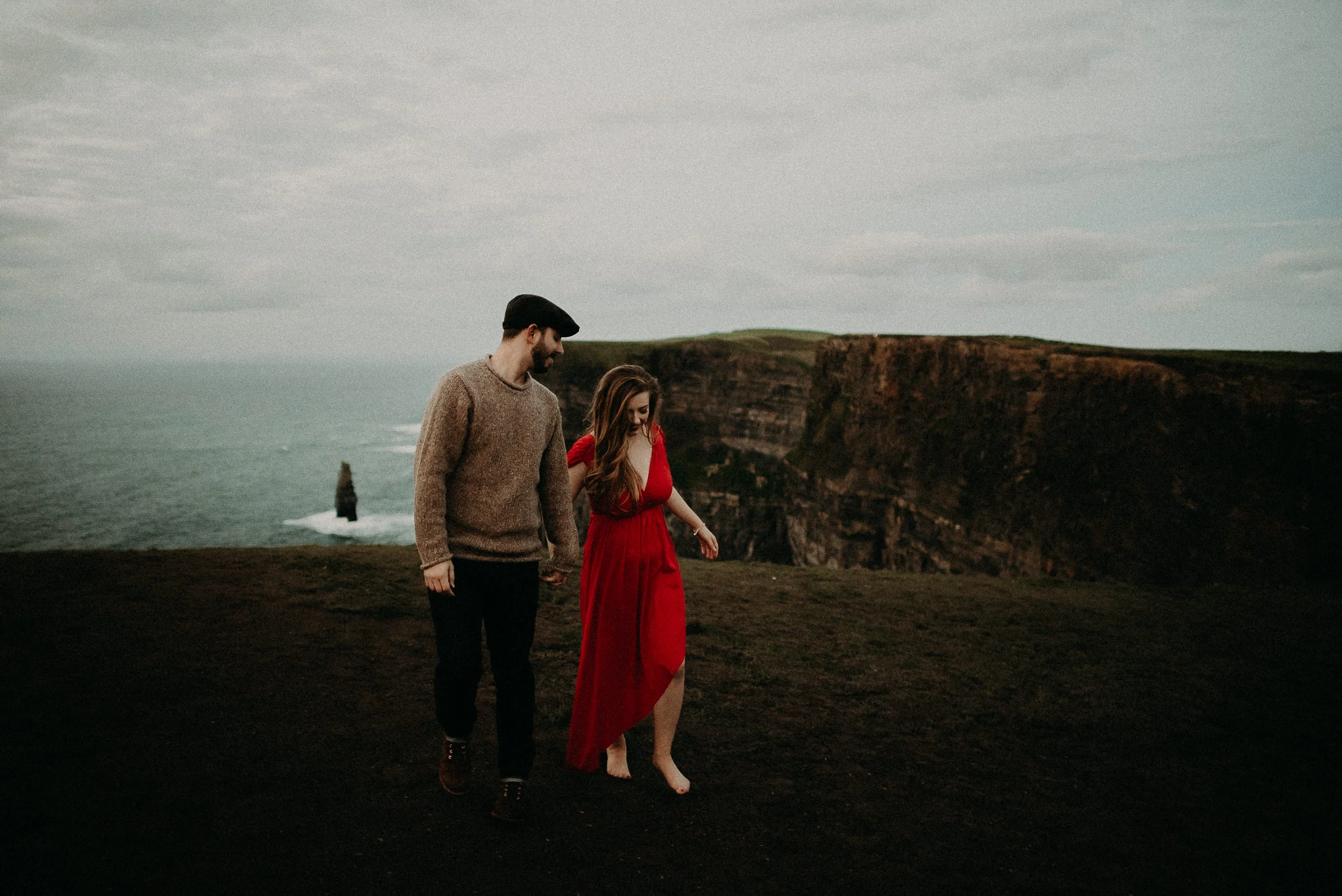  Kamra Fuller Photography - Cliffs of Moher, Claregalway - Cliffs of Moher Engagement Session - Cliffs of Moher Couple's Session - Ireland Wedding Photographer - Europe Wedding Photographer - Spain Wedding Photographer - UK Wedding Photographer - Sea
