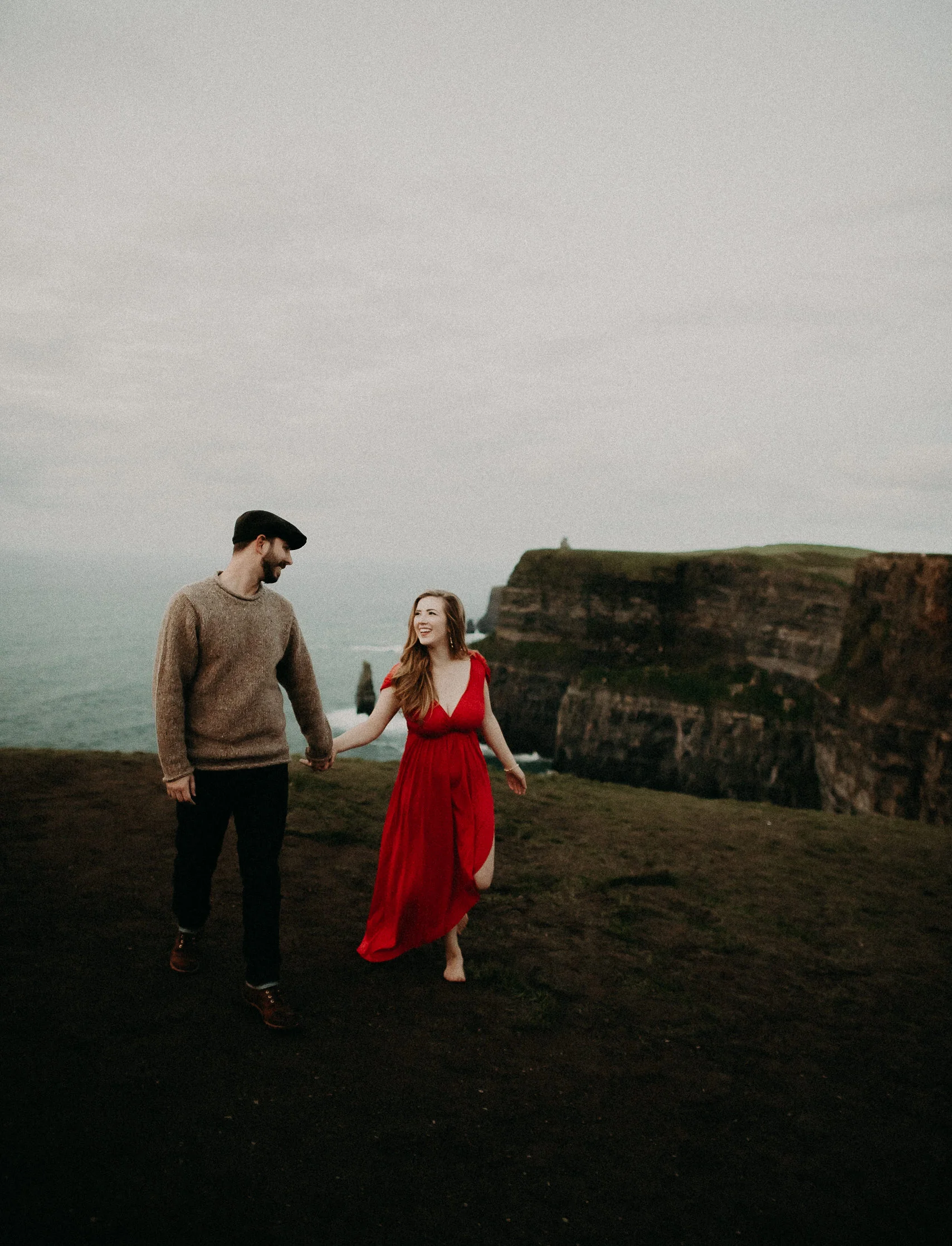  Kamra Fuller Photography - Cliffs of Moher, Claregalway - Cliffs of Moher Engagement Session - Cliffs of Moher Couple's Session - Ireland Wedding Photographer - Europe Wedding Photographer - Spain Wedding Photographer - UK Wedding Photographer - Sea