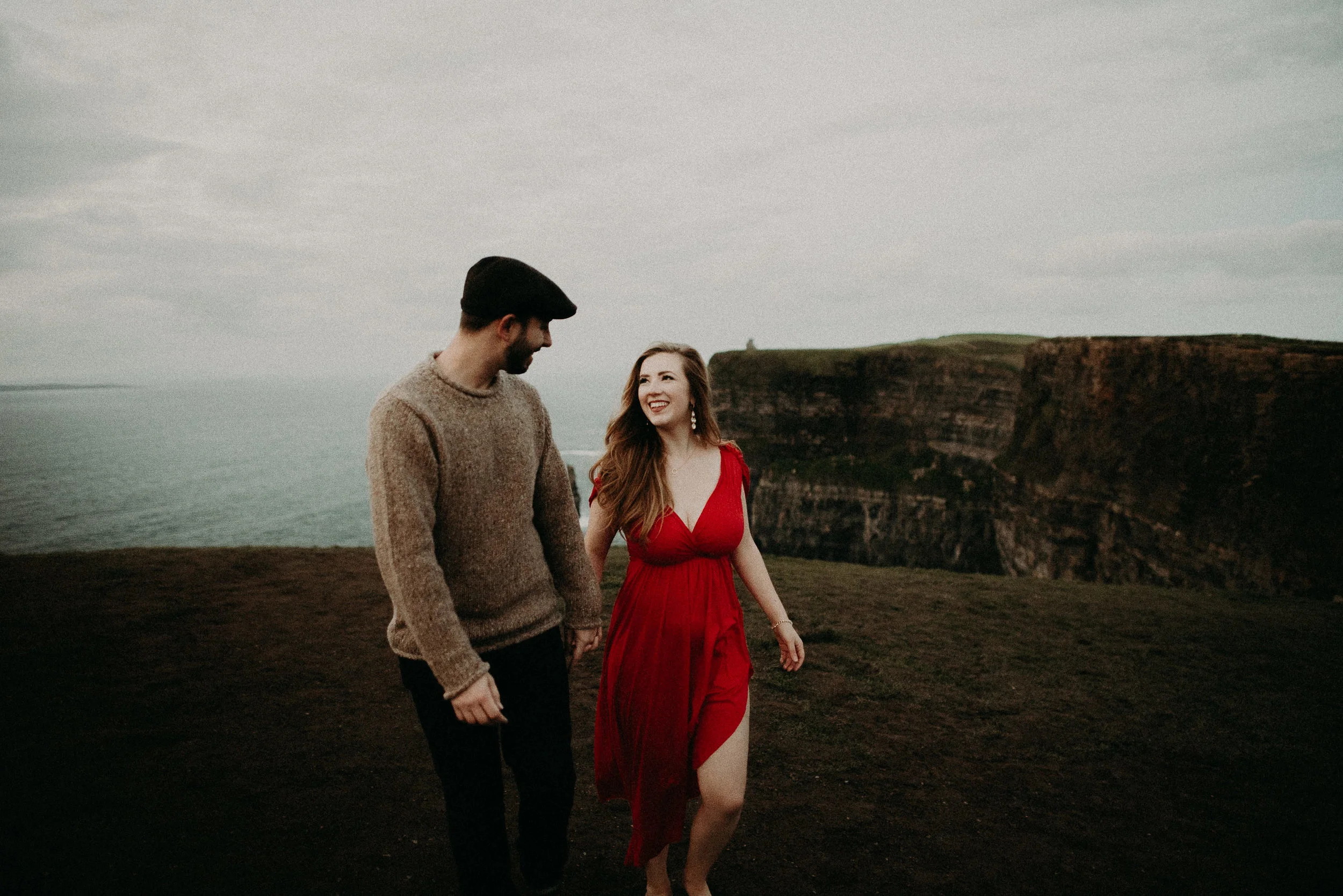  Kamra Fuller Photography - Cliffs of Moher, Claregalway - Cliffs of Moher Engagement Session - Cliffs of Moher Couple's Session - Ireland Wedding Photographer - Europe Wedding Photographer - Spain Wedding Photographer - UK Wedding Photographer - Sea