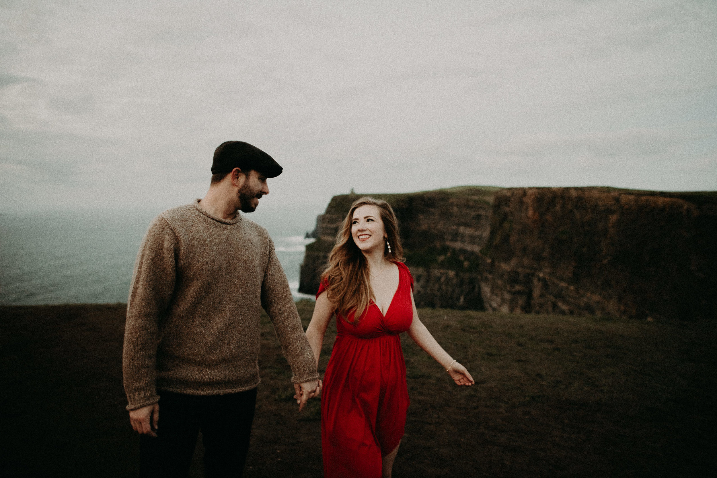  Kamra Fuller Photography - Cliffs of Moher, Claregalway - Cliffs of Moher Engagement Session - Cliffs of Moher Couple's Session - Ireland Wedding Photographer - Europe Wedding Photographer - Spain Wedding Photographer - UK Wedding Photographer - Sea