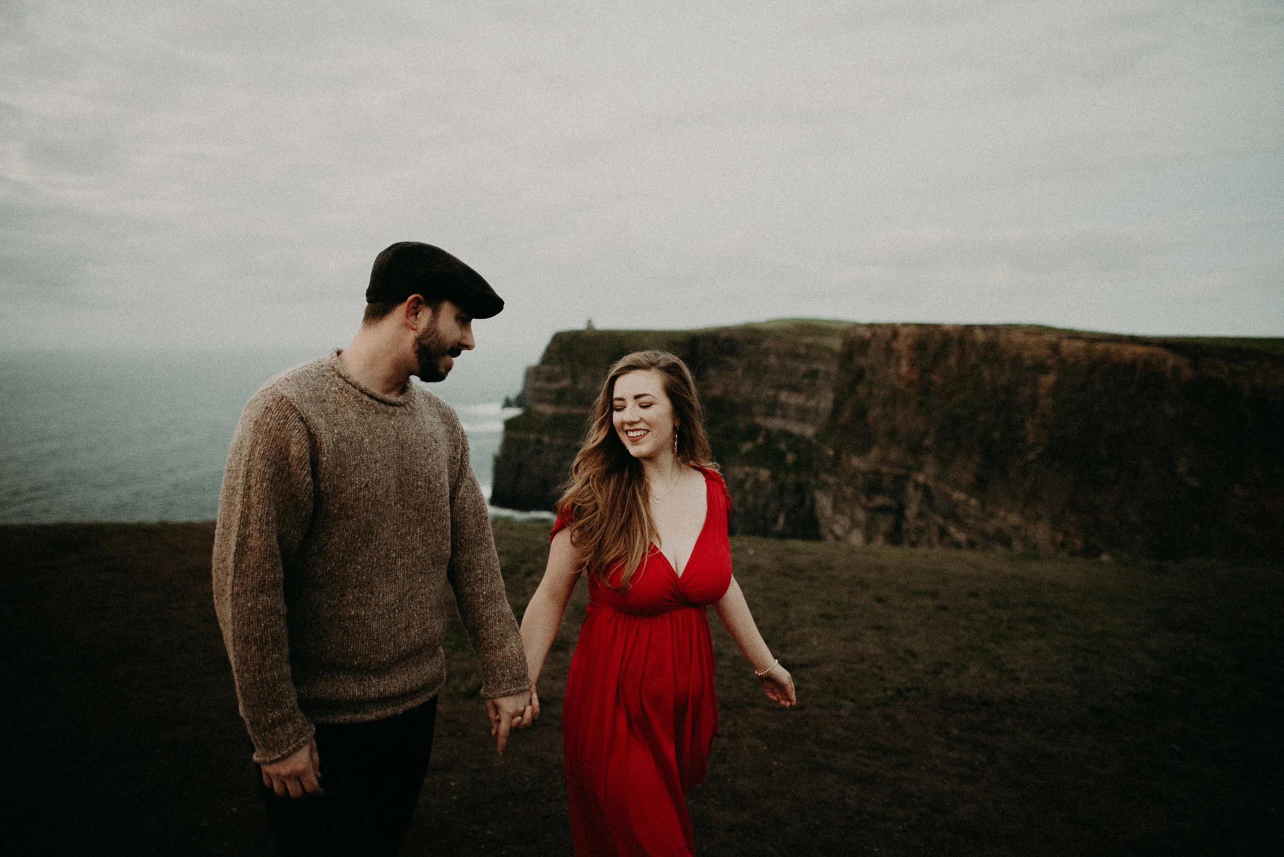  Kamra Fuller Photography - Cliffs of Moher, Claregalway - Cliffs of Moher Engagement Session - Cliffs of Moher Couple's Session - Ireland Wedding Photographer - Europe Wedding Photographer - Spain Wedding Photographer - UK Wedding Photographer - Sea