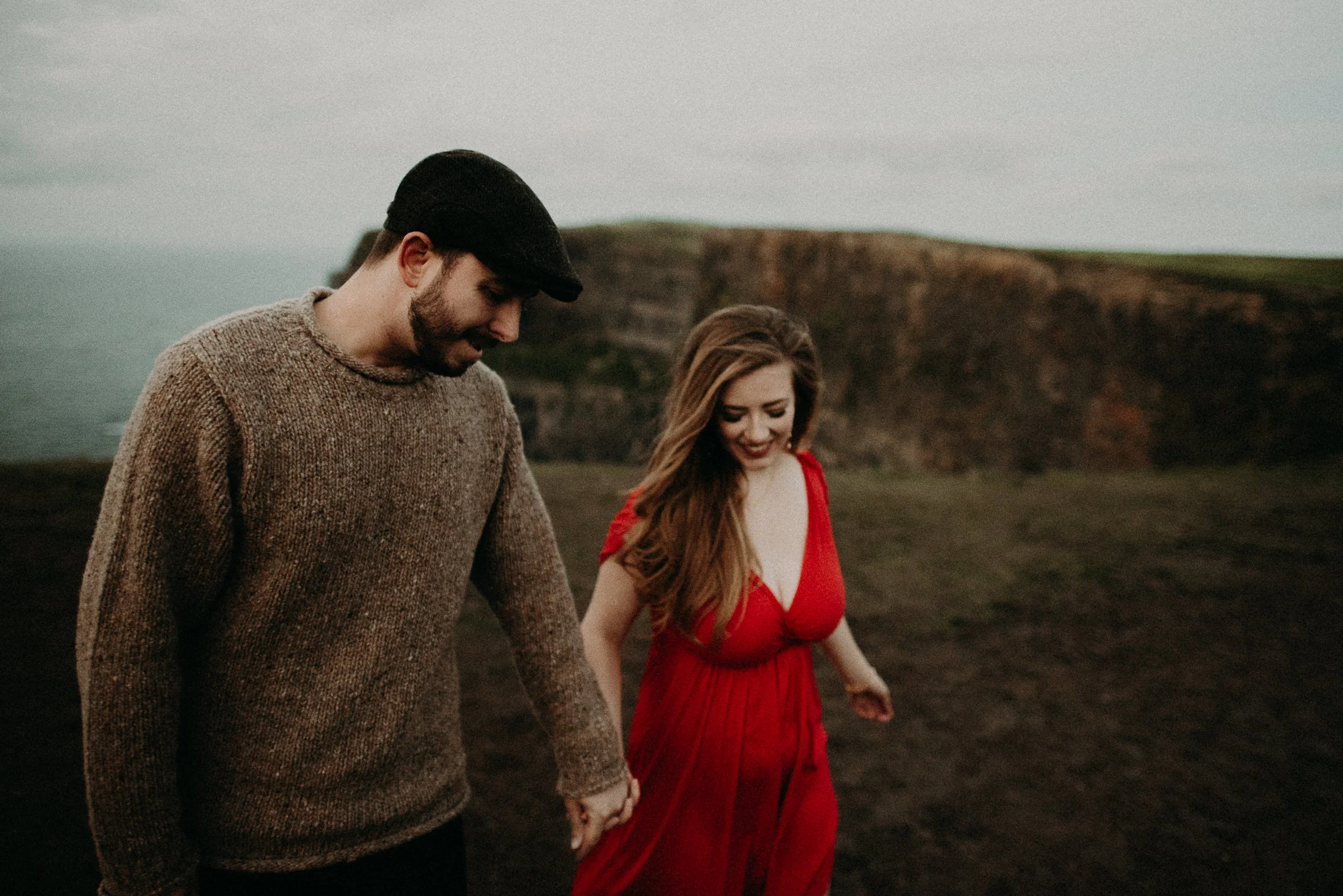  Kamra Fuller Photography - Cliffs of Moher, Claregalway - Cliffs of Moher Engagement Session - Cliffs of Moher Couple's Session - Ireland Wedding Photographer - Europe Wedding Photographer - Spain Wedding Photographer - UK Wedding Photographer - Sea