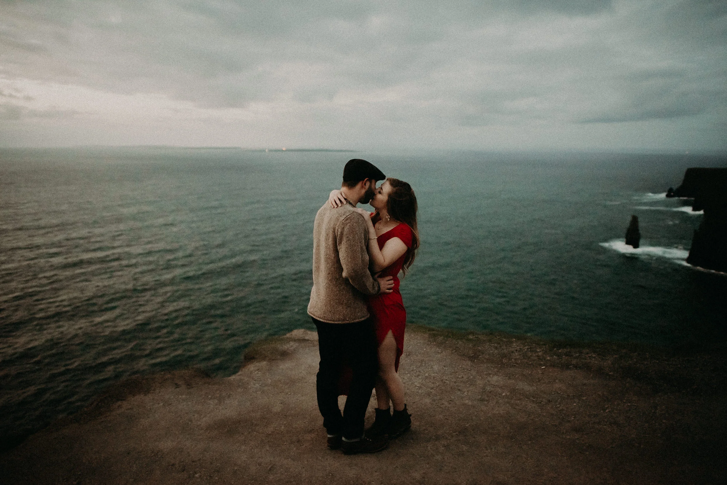  Kamra Fuller Photography - Cliffs of Moher, Claregalway - Cliffs of Moher Engagement Session - Cliffs of Moher Couple's Session - Ireland Wedding Photographer - Europe Wedding Photographer - Spain Wedding Photographer - UK Wedding Photographer - Sea