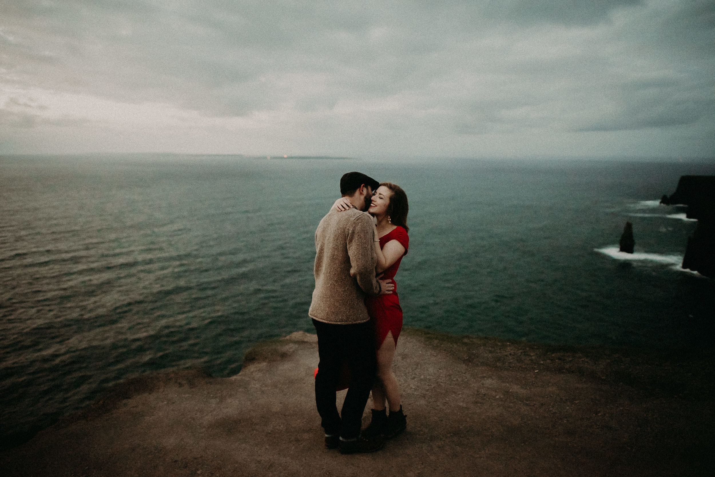  Kamra Fuller Photography - Cliffs of Moher, Claregalway - Cliffs of Moher Engagement Session - Cliffs of Moher Couple's Session - Ireland Wedding Photographer - Europe Wedding Photographer - Spain Wedding Photographer - UK Wedding Photographer - Sea