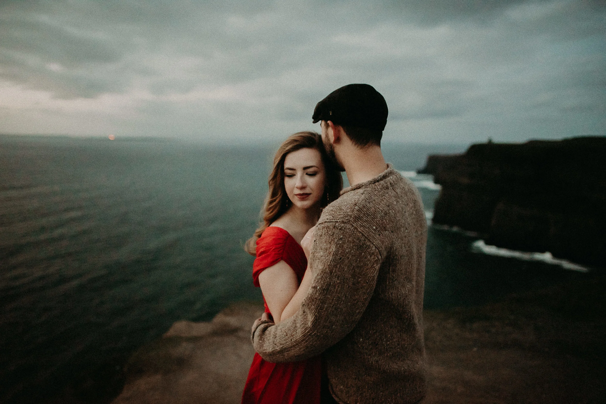  Kamra Fuller Photography - Cliffs of Moher, Claregalway - Cliffs of Moher Engagement Session - Cliffs of Moher Couple's Session - Ireland Wedding Photographer - Europe Wedding Photographer - Spain Wedding Photographer - UK Wedding Photographer - Sea