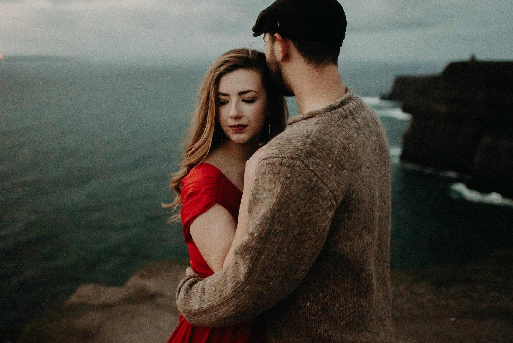  Kamra Fuller Photography - Cliffs of Moher, Claregalway - Cliffs of Moher Engagement Session - Cliffs of Moher Couple's Session - Ireland Wedding Photographer - Europe Wedding Photographer - Spain Wedding Photographer - UK Wedding Photographer - Sea