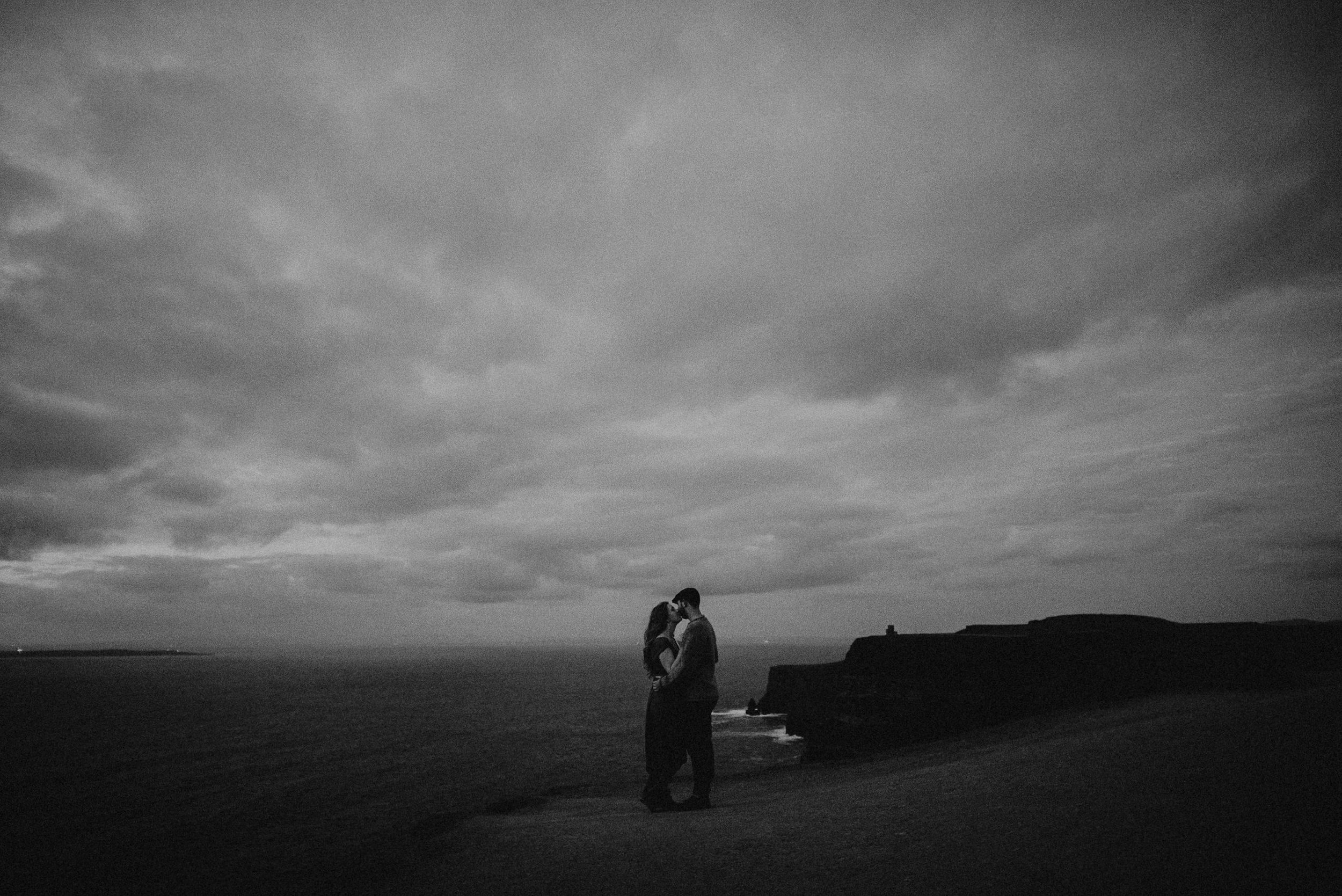  Kamra Fuller Photography - Cliffs of Moher, Claregalway - Cliffs of Moher Engagement Session - Cliffs of Moher Couple's Session - Ireland Wedding Photographer - Europe Wedding Photographer - Spain Wedding Photographer - UK Wedding Photographer - Sea