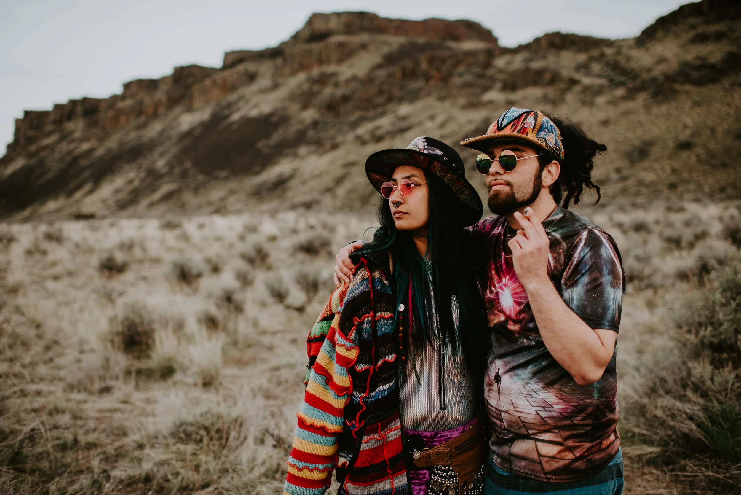 Music Festival Hippie Session in Vantage, WA by Washington Engagement Photographer Kamra Fuller Photography - Seattle Wedding Photographer