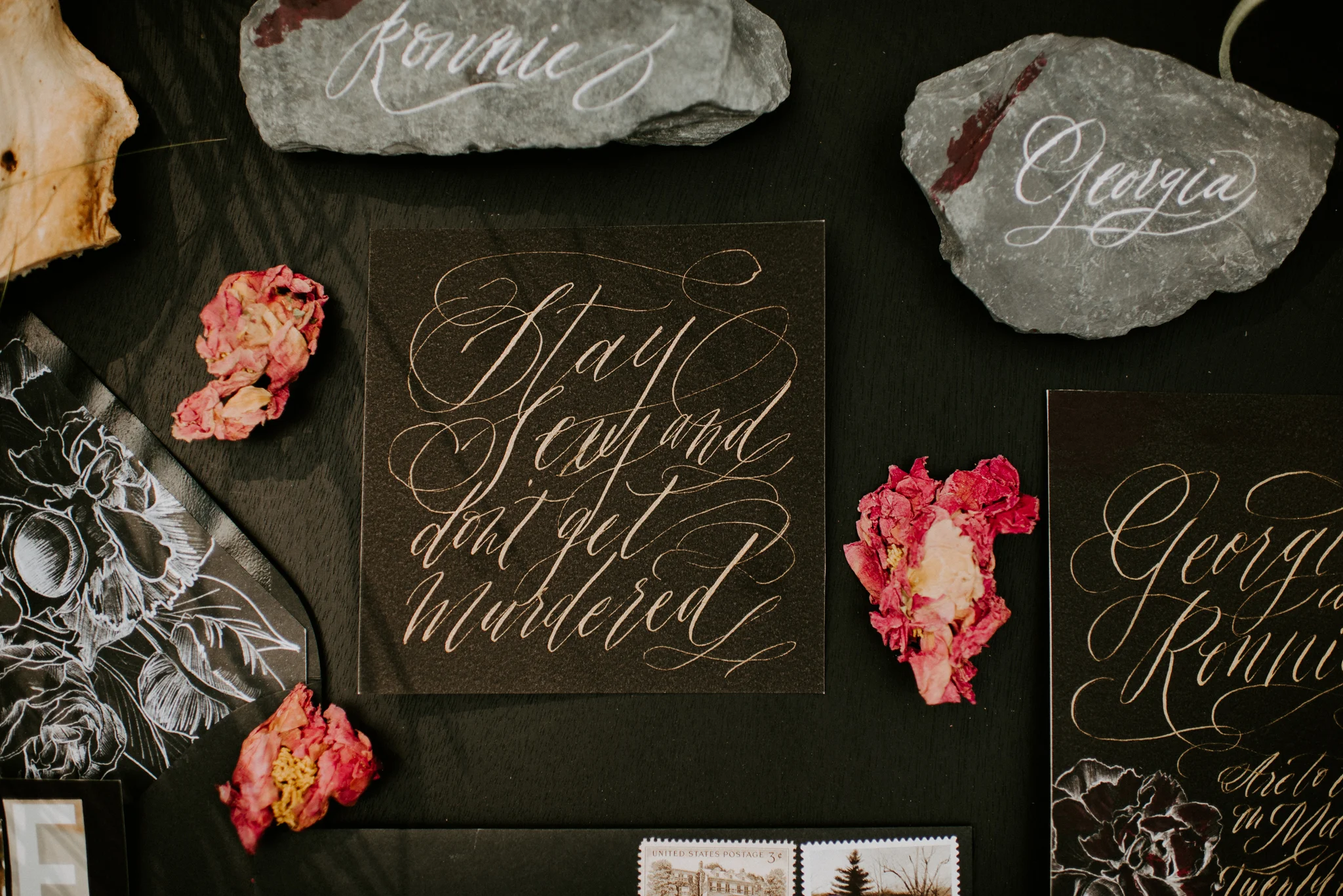 Kamra Fuller Photography - My Favorite Murder Podcast - MFM Podcast - SSDGM - Styled Shoot - Moody Wedding Photographer - Seattle Wedding Photographer - Seattle Elopement Photographer - PNW Wedding Photographer - Portland Wedding Photographer - LA W