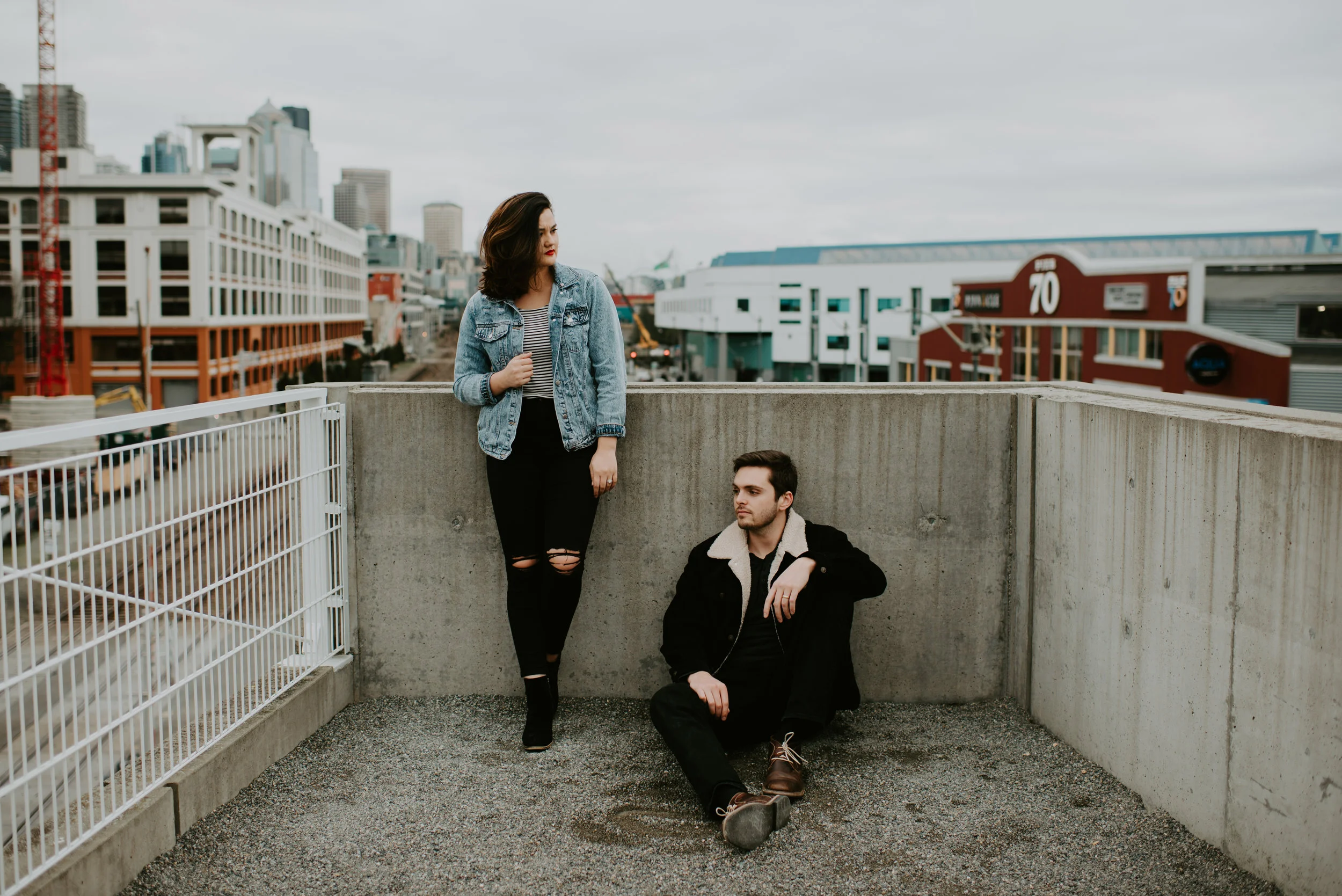 Ashley + Alex | Urban Belltown Couple's Session {Seattle, WA}