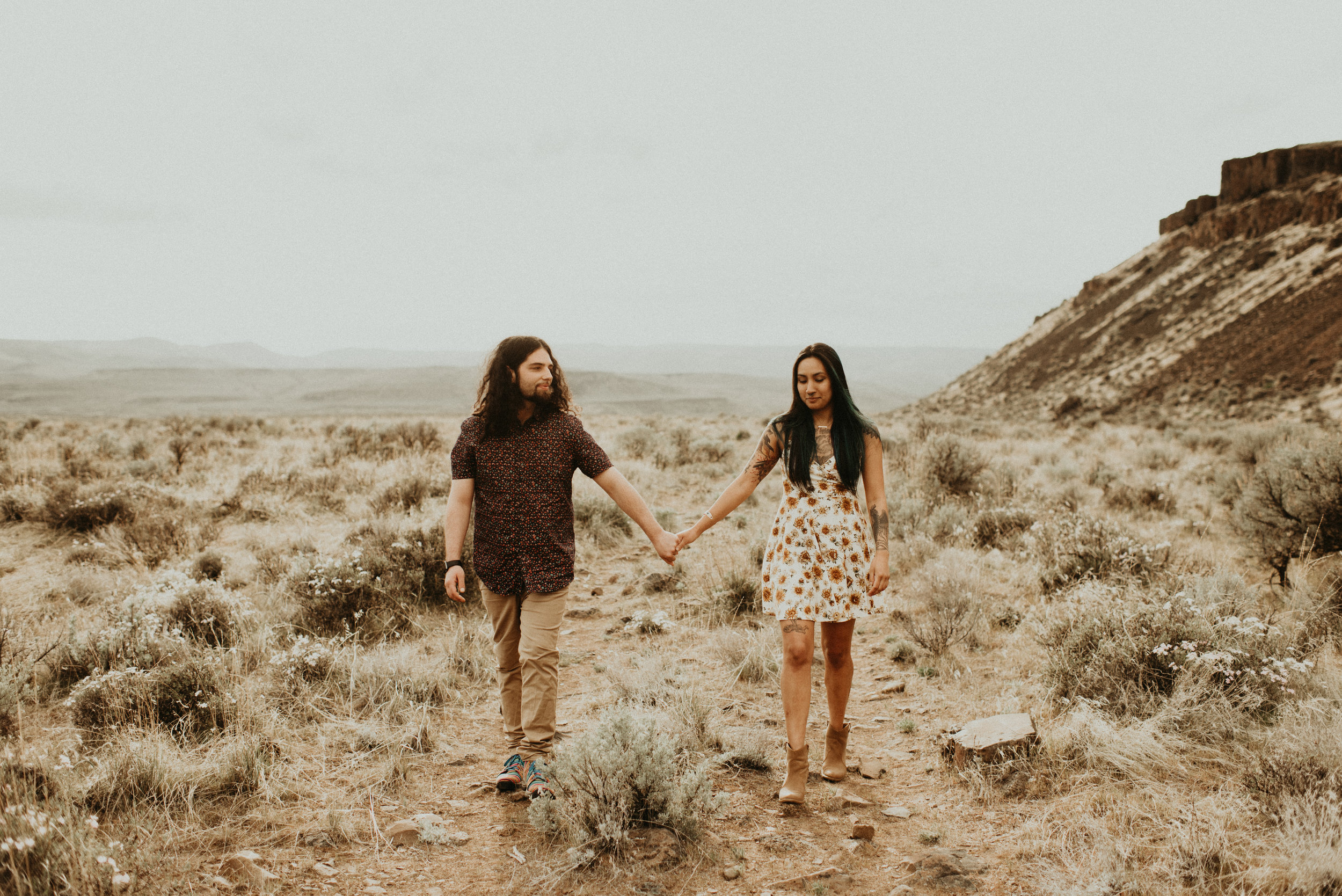  Karissa + Jamin - Desert Hippie Couple's Session at Frenchman Coulee, WA - Kamra Fuller Photography - Seattle Wedding Photographer - Vantage Wedding Photographer - Seattle Elopement Photographer - Intimate Wedding Photographer - PNW Wedding Photogra