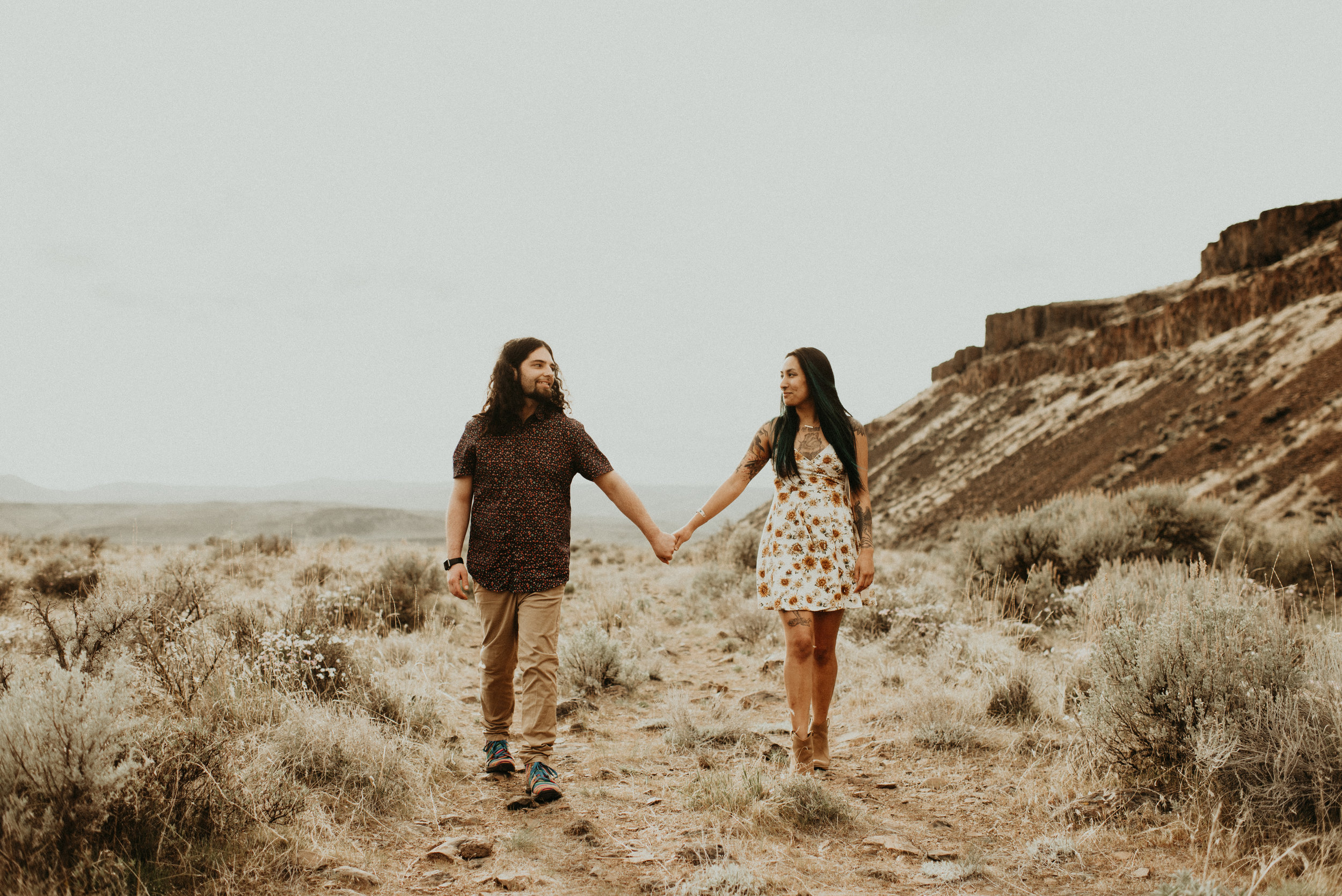  Karissa + Jamin - Desert Hippie Couple's Session at Frenchman Coulee, WA - Kamra Fuller Photography - Seattle Wedding Photographer - Vantage Wedding Photographer - Seattle Elopement Photographer - Intimate Wedding Photographer - PNW Wedding Photogra