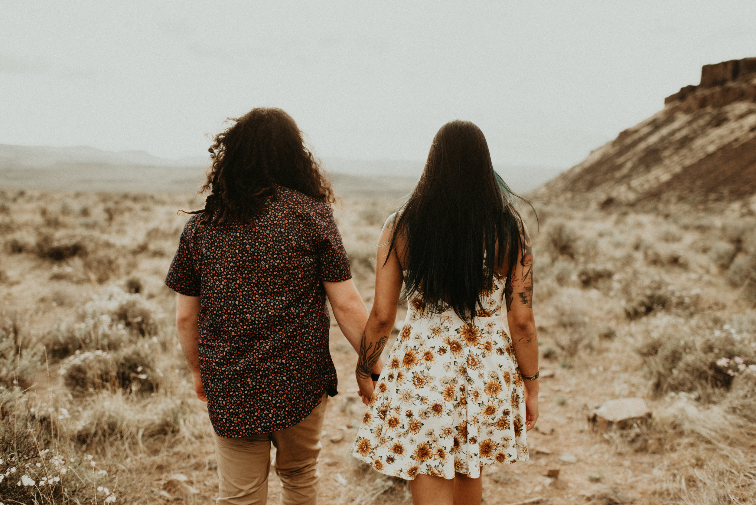  Karissa + Jamin - Desert Hippie Couple's Session at Frenchman Coulee, WA - Kamra Fuller Photography - Seattle Wedding Photographer - Vantage Wedding Photographer - Seattle Elopement Photographer - Intimate Wedding Photographer - PNW Wedding Photogra