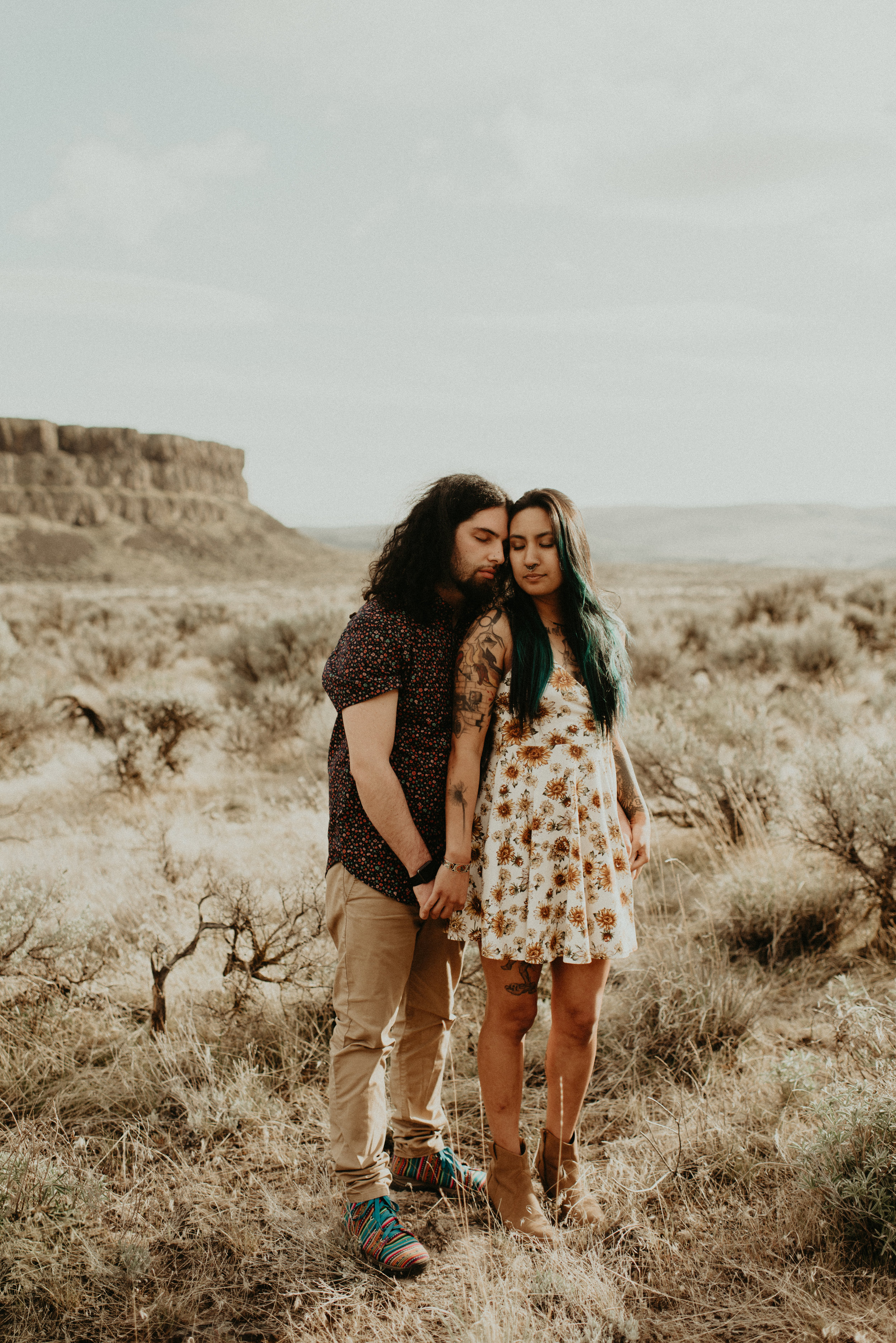  Karissa + Jamin - Desert Hippie Couple's Session at Frenchman Coulee, WA - Kamra Fuller Photography - Seattle Wedding Photographer - Vantage Wedding Photographer - Seattle Elopement Photographer - Intimate Wedding Photographer - PNW Wedding Photogra