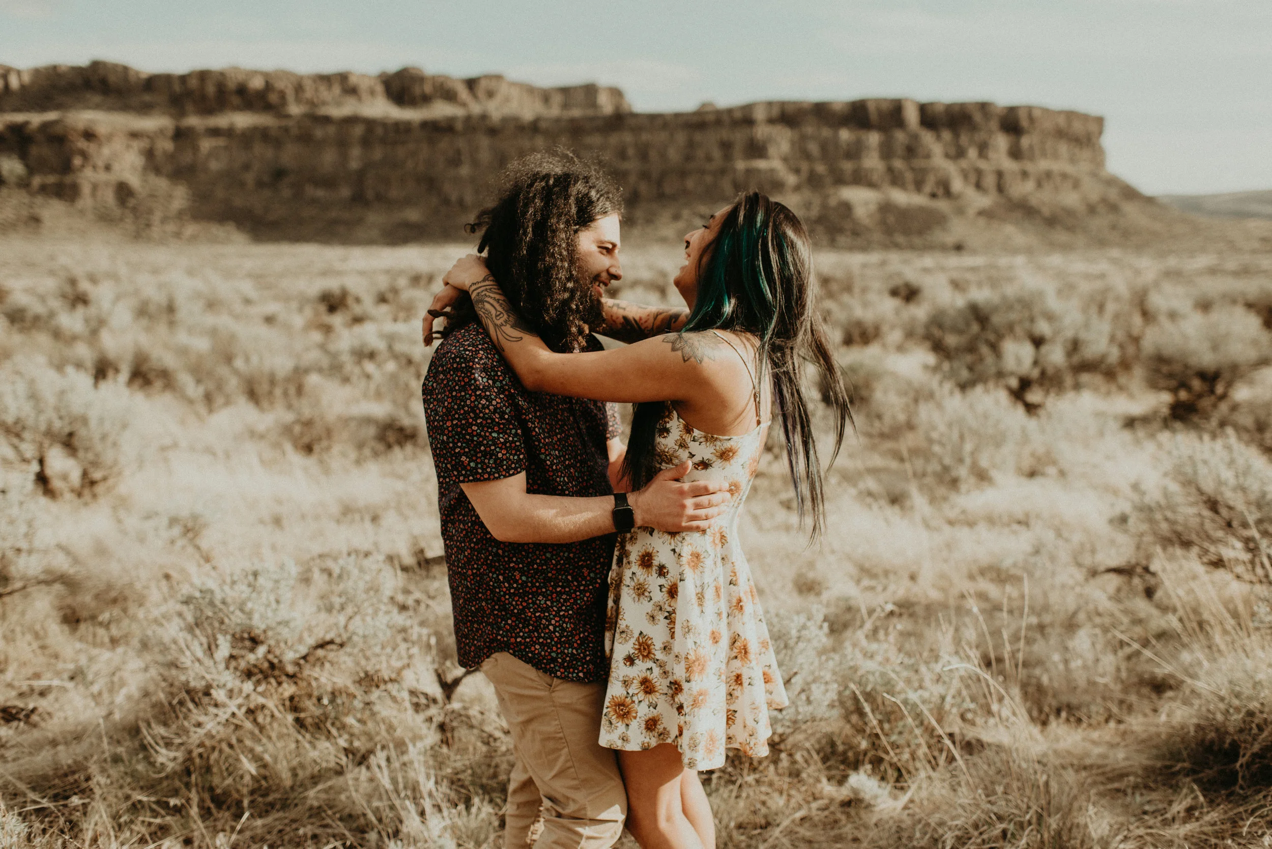 Karissa + Jamin - Desert Hippie Couple's Session at Frenchman Coulee, WA - Kamra Fuller Photography - Seattle Wedding Photographer - Vantage Wedding Photographer - Seattle Elopement Photographer - Intimate Wedding Photographer - PNW Wedding Photographer - Port Angeles Elopement Photographer - Las Vegas Wedding Photographer - Eastern Washington Wedding Photographer - Oregon Wedding Photographer - Portland Elopement Photographer - Palouse Falls Elopement Photographer - Abiqua Falls Wedding Photographer - Arizona Wedding Photographer - Sedona Elopement Photographer - Latourell Falls Photographer