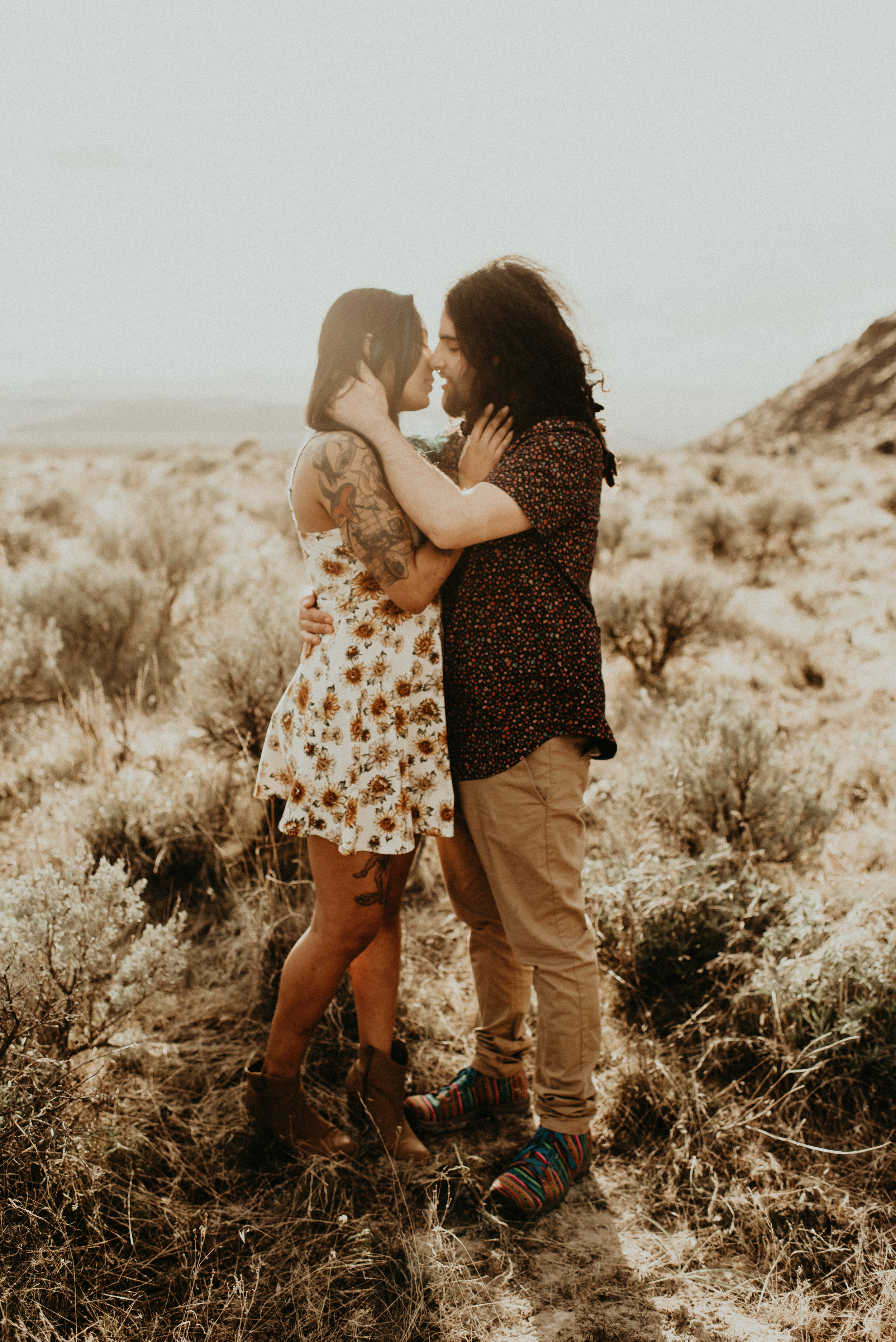  Karissa + Jamin - Desert Hippie Couple's Session at Frenchman Coulee, WA - Kamra Fuller Photography - Seattle Wedding Photographer - Vantage Wedding Photographer - Seattle Elopement Photographer - Intimate Wedding Photographer - PNW Wedding Photogra