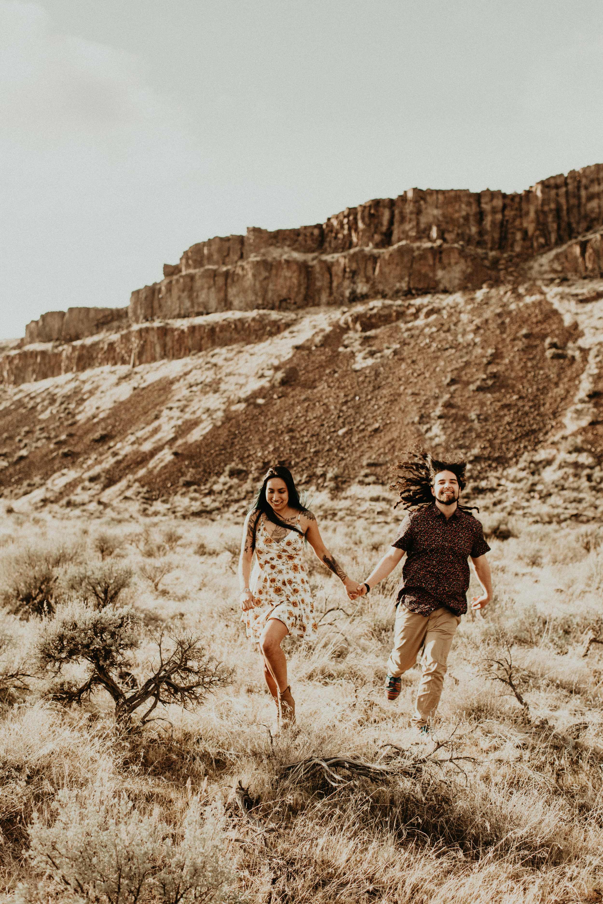  Karissa + Jamin - Desert Hippie Couple's Session at Frenchman Coulee, WA - Kamra Fuller Photography - Seattle Wedding Photographer - Vantage Wedding Photographer - Seattle Elopement Photographer - Intimate Wedding Photographer - PNW Wedding Photogra