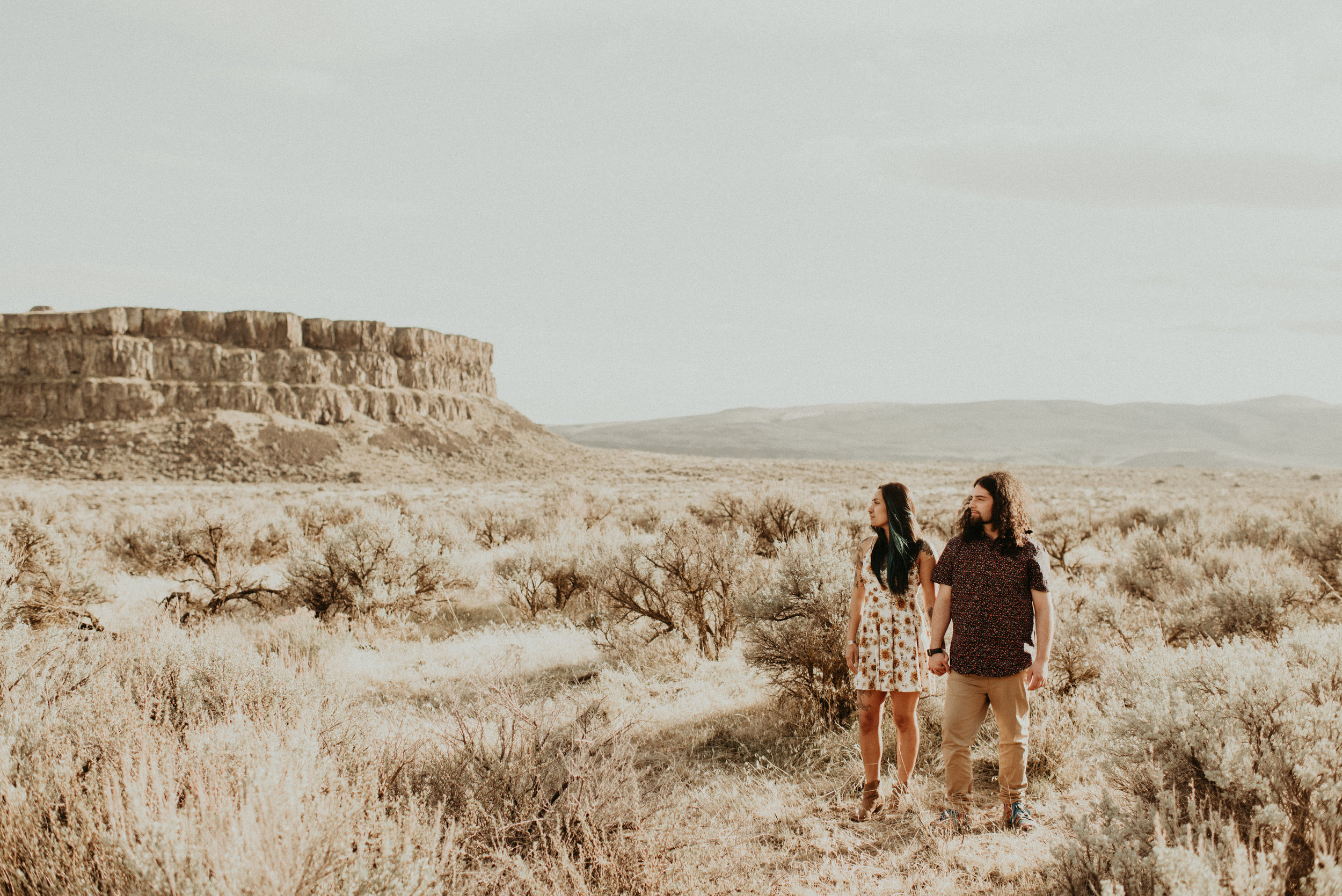  Karissa + Jamin - Desert Hippie Couple's Session at Frenchman Coulee, WA - Kamra Fuller Photography - Seattle Wedding Photographer - Vantage Wedding Photographer - Seattle Elopement Photographer - Intimate Wedding Photographer - PNW Wedding Photogra