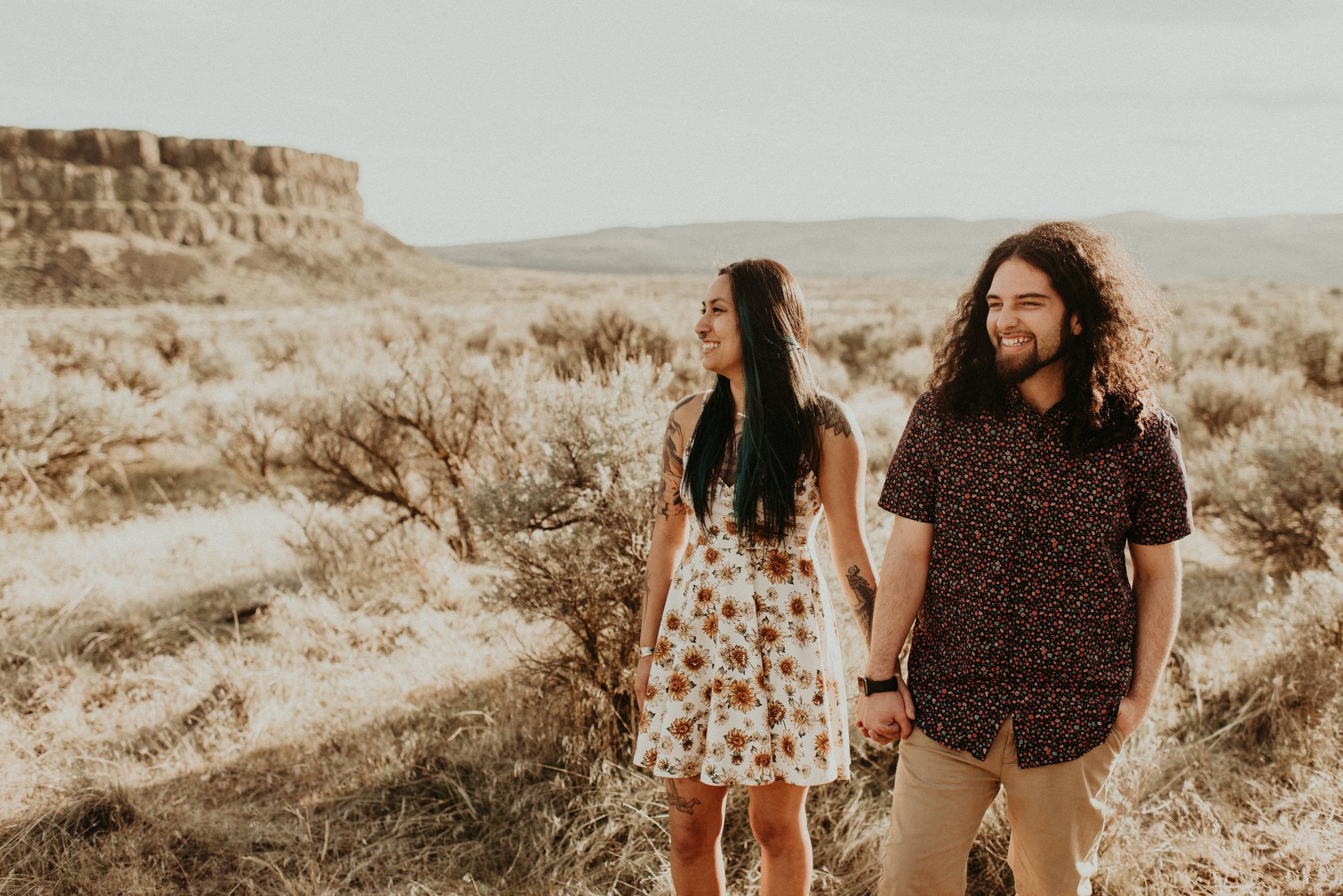  Karissa + Jamin - Desert Hippie Couple's Session at Frenchman Coulee, WA - Kamra Fuller Photography - Seattle Wedding Photographer - Vantage Wedding Photographer - Seattle Elopement Photographer - Intimate Wedding Photographer - PNW Wedding Photogra