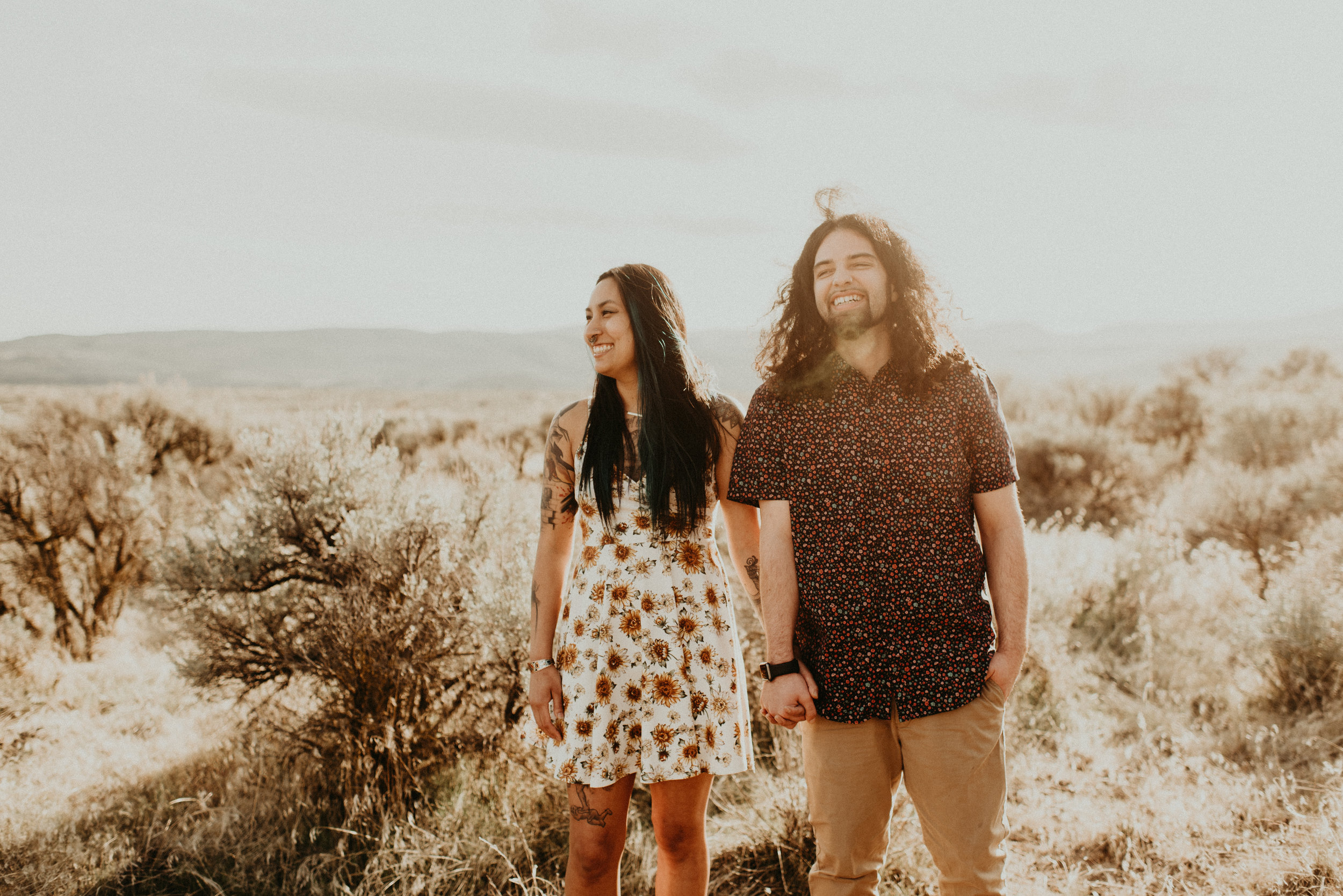  Karissa + Jamin - Desert Hippie Couple's Session at Frenchman Coulee, WA - Kamra Fuller Photography - Seattle Wedding Photographer - Vantage Wedding Photographer - Seattle Elopement Photographer - Intimate Wedding Photographer - PNW Wedding Photogra