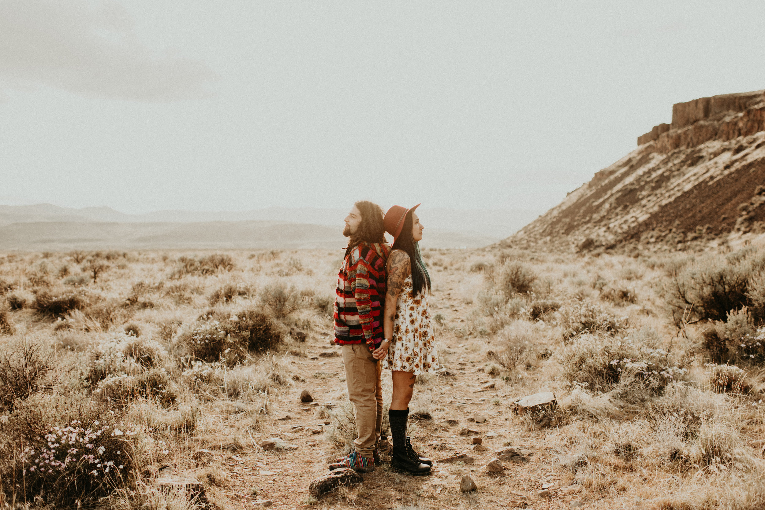  Karissa + Jamin - Desert Hippie Couple's Session at Frenchman Coulee, WA - Kamra Fuller Photography - Seattle Wedding Photographer - Vantage Wedding Photographer - Seattle Elopement Photographer - Intimate Wedding Photographer - PNW Wedding Photogra