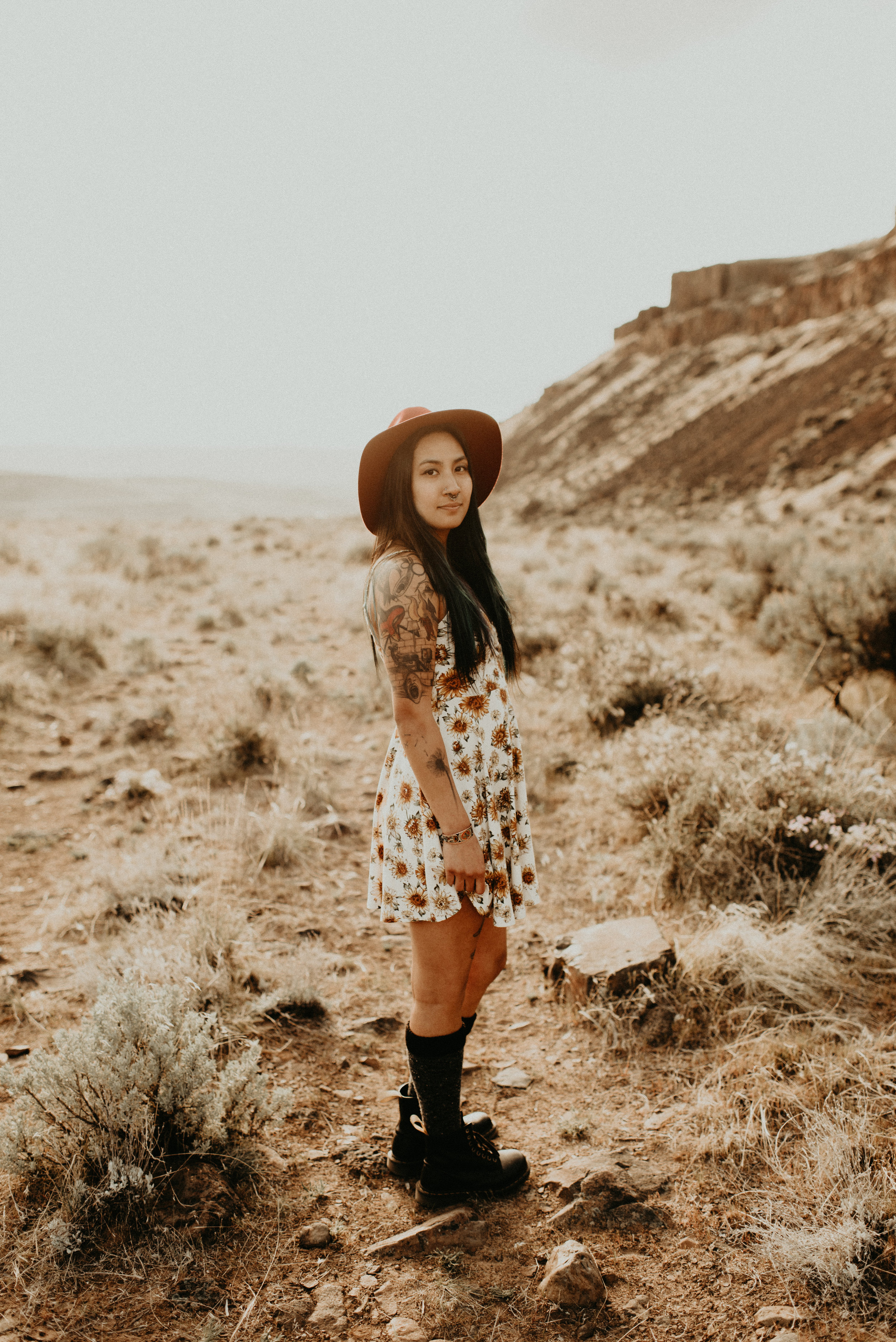  Karissa + Jamin - Desert Hippie Couple's Session at Frenchman Coulee, WA - Kamra Fuller Photography - Seattle Wedding Photographer - Vantage Wedding Photographer - Seattle Elopement Photographer - Intimate Wedding Photographer - PNW Wedding Photogra