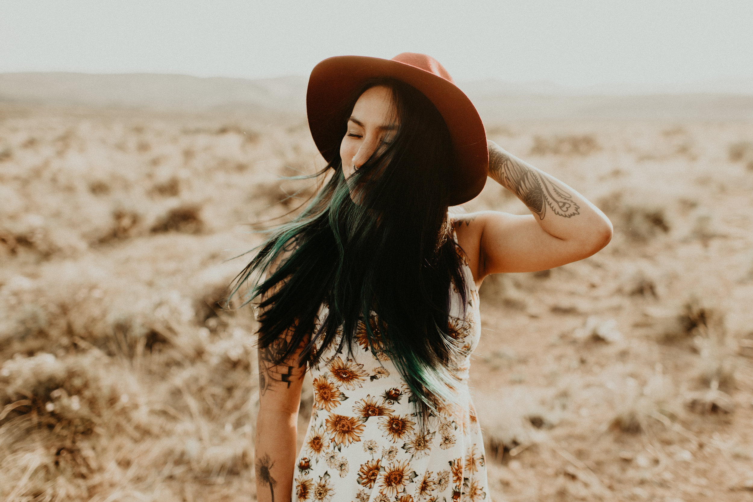  Karissa + Jamin - Desert Hippie Couple's Session at Frenchman Coulee, WA - Kamra Fuller Photography - Seattle Wedding Photographer - Vantage Wedding Photographer - Seattle Elopement Photographer - Intimate Wedding Photographer - PNW Wedding Photogra