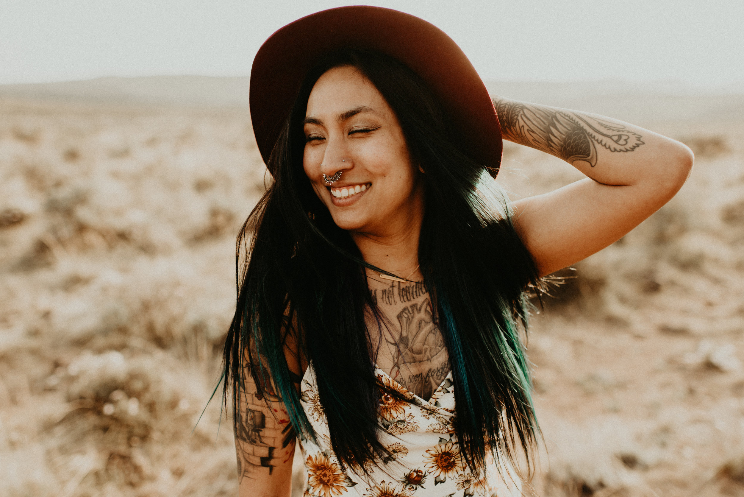  Karissa + Jamin - Desert Hippie Couple's Session at Frenchman Coulee, WA - Kamra Fuller Photography - Seattle Wedding Photographer - Vantage Wedding Photographer - Seattle Elopement Photographer - Intimate Wedding Photographer - PNW Wedding Photogra