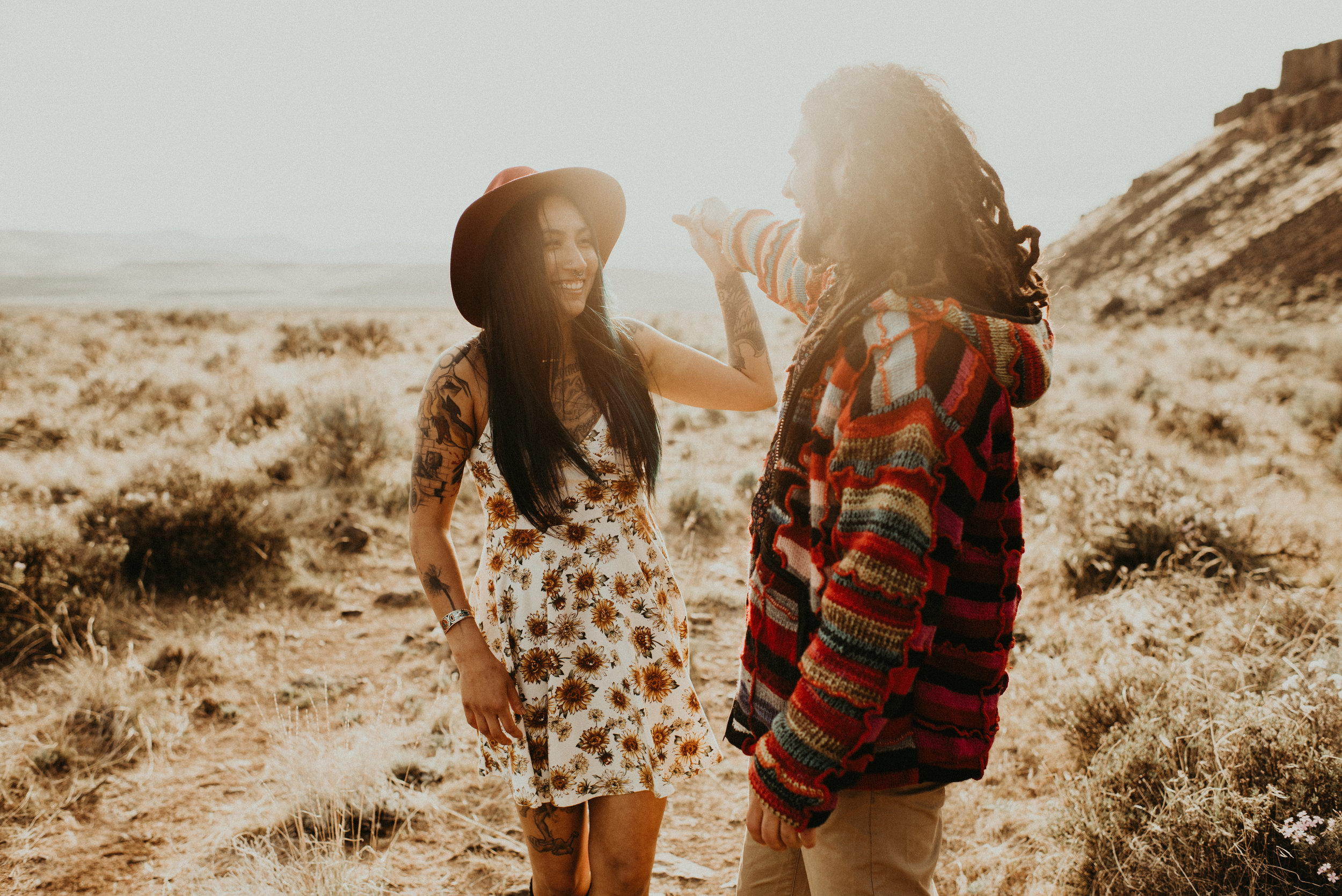  Karissa + Jamin - Desert Hippie Couple's Session at Frenchman Coulee, WA - Kamra Fuller Photography - Seattle Wedding Photographer - Vantage Wedding Photographer - Seattle Elopement Photographer - Intimate Wedding Photographer - PNW Wedding Photogra