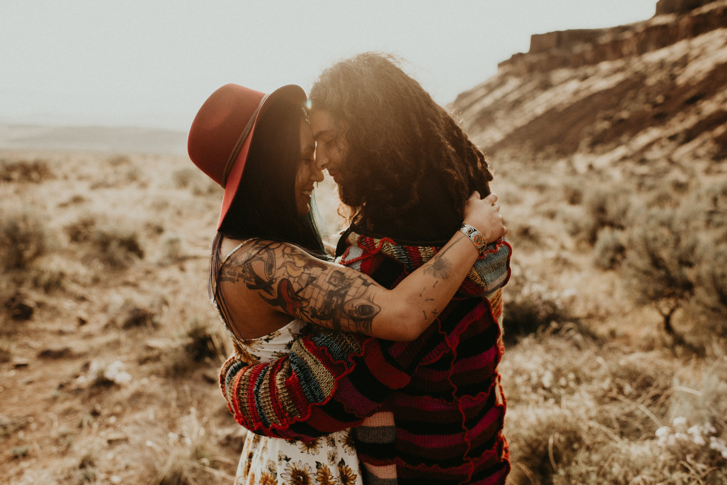  Karissa + Jamin - Desert Hippie Couple's Session at Frenchman Coulee, WA - Kamra Fuller Photography - Seattle Wedding Photographer - Vantage Wedding Photographer - Seattle Elopement Photographer - Intimate Wedding Photographer - PNW Wedding Photogra