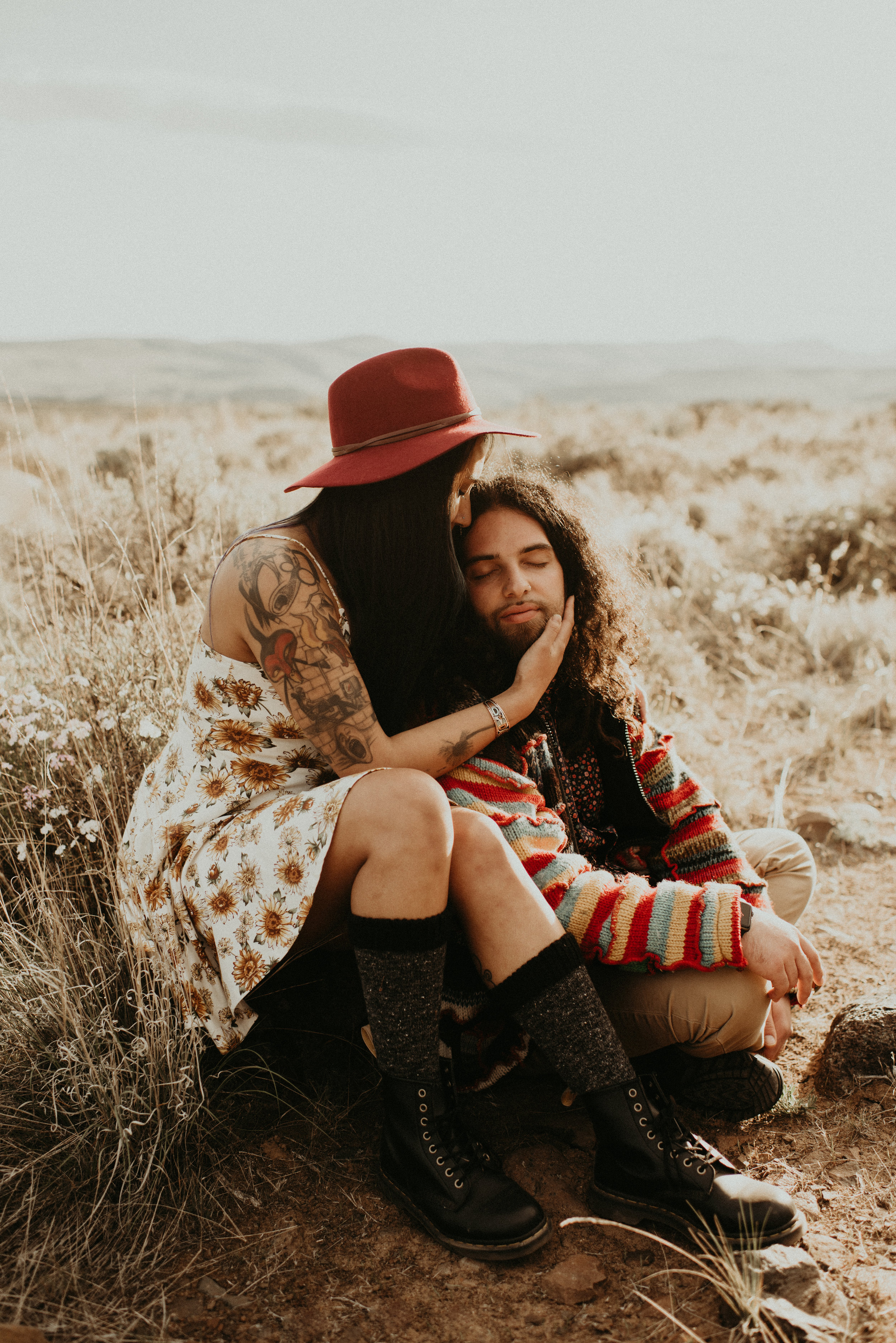  Karissa + Jamin - Desert Hippie Couple's Session at Frenchman Coulee, WA - Kamra Fuller Photography - Seattle Wedding Photographer - Vantage Wedding Photographer - Seattle Elopement Photographer - Intimate Wedding Photographer - PNW Wedding Photogra