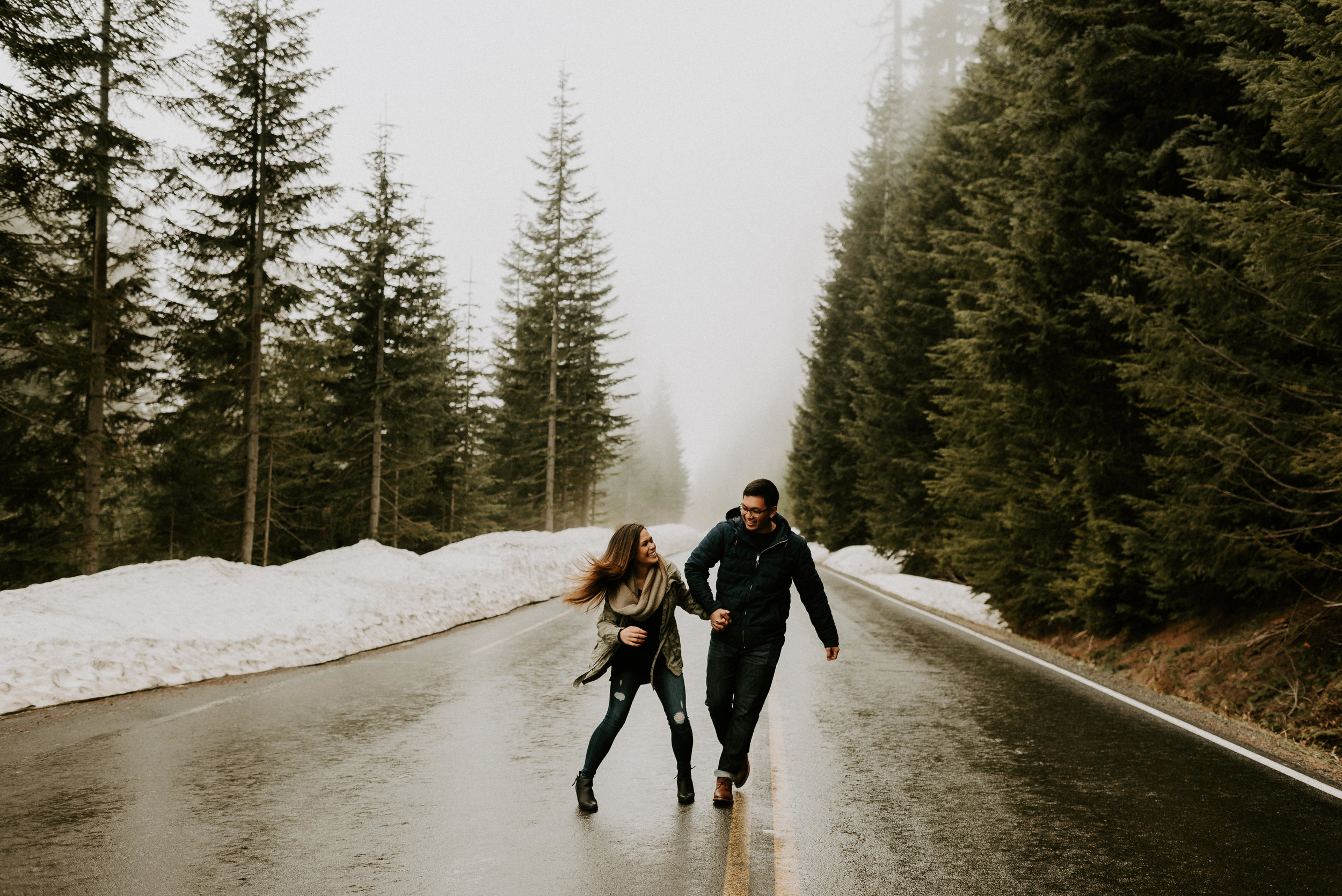Kim + Regan - Mt. Rainier Engagement Session