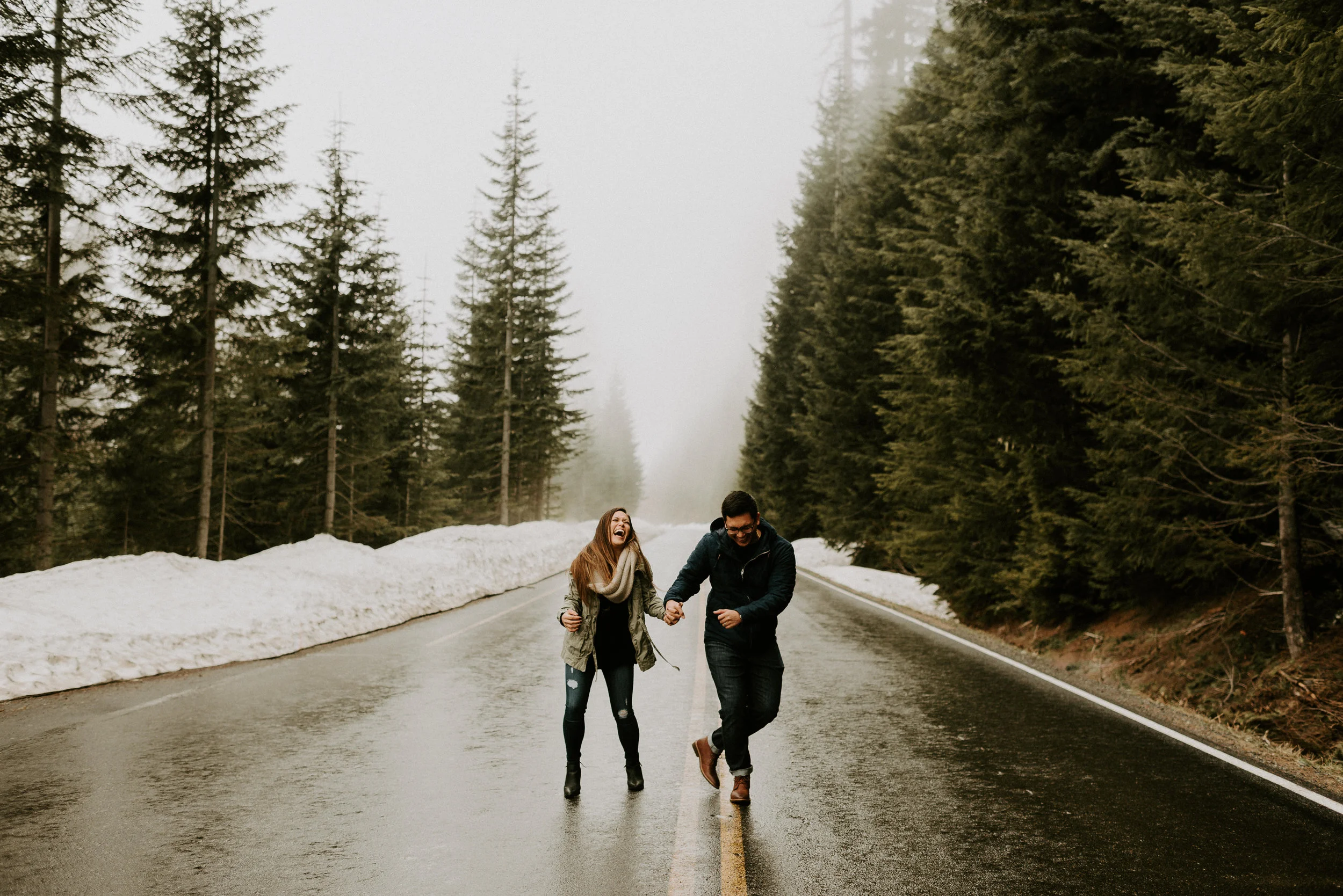 Kim + Regan - Mt. Rainier Engagement Session