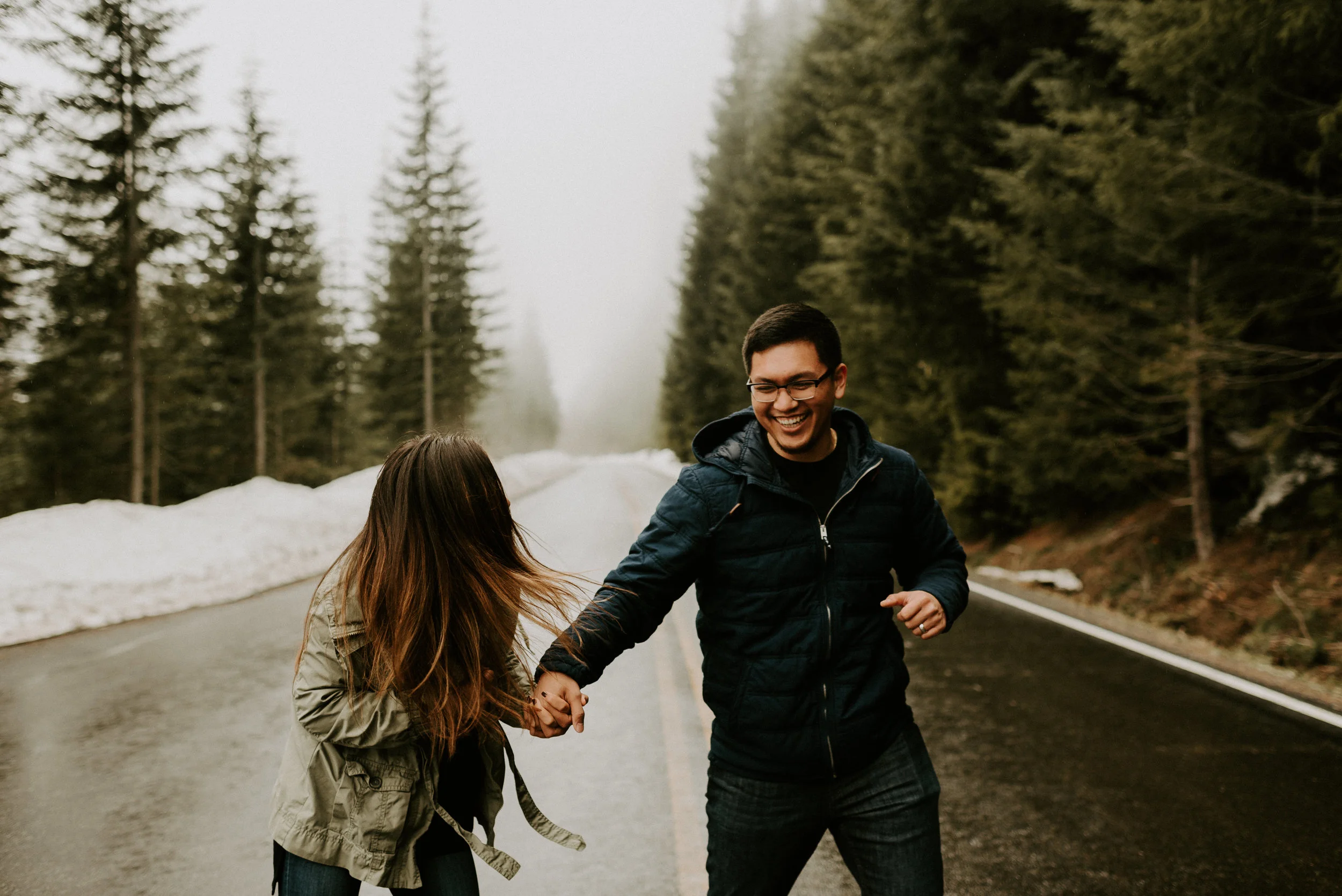 Kim + Regan - Mt. Rainier Engagement Session