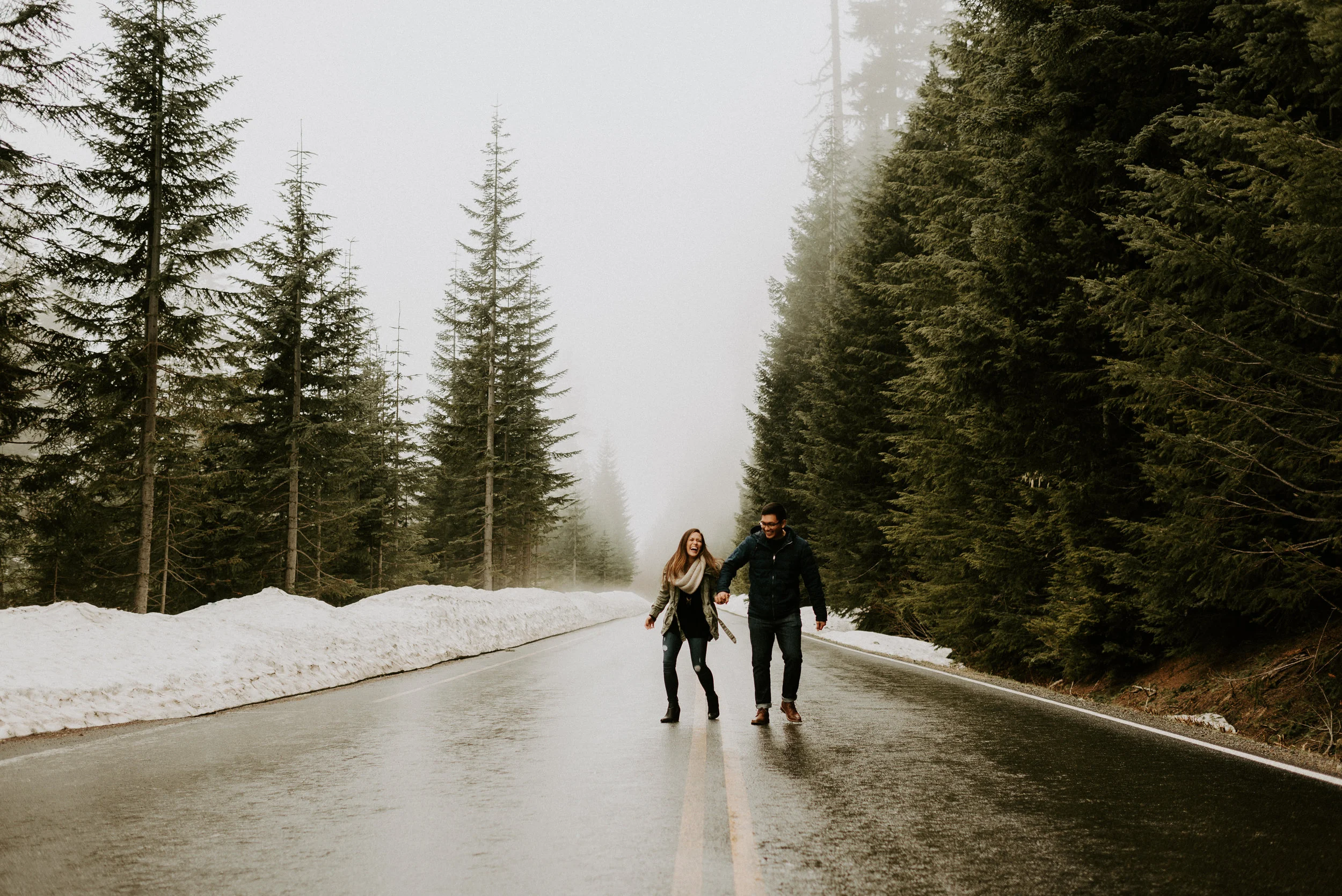 Kim + Regan - Mt. Rainier Engagement Session