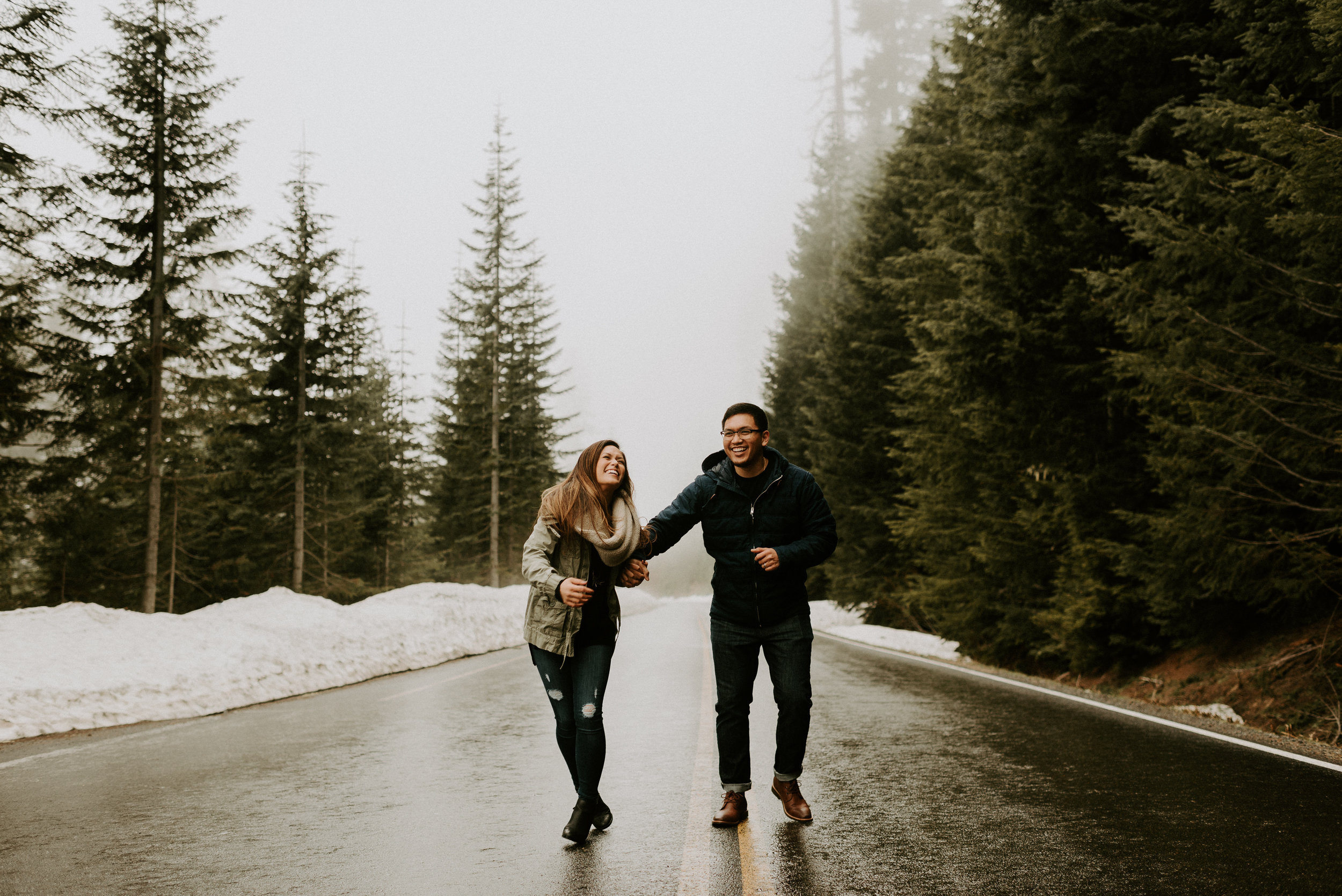Kim + Regan - Mt. Rainier Engagement Session