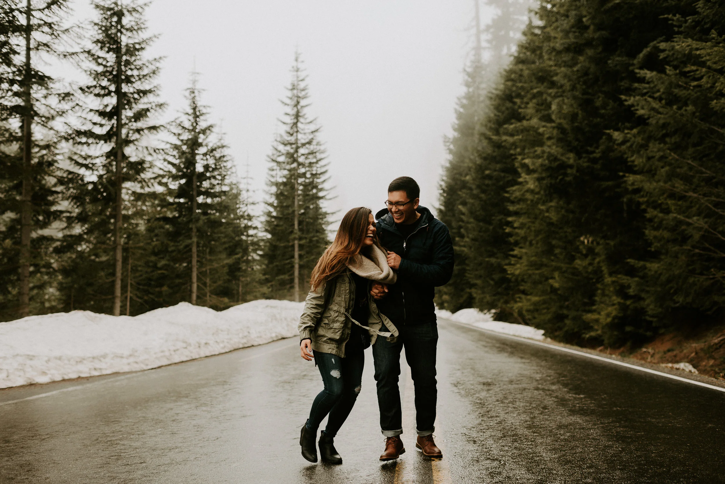 Kim + Regan - Mt. Rainier Engagement Session