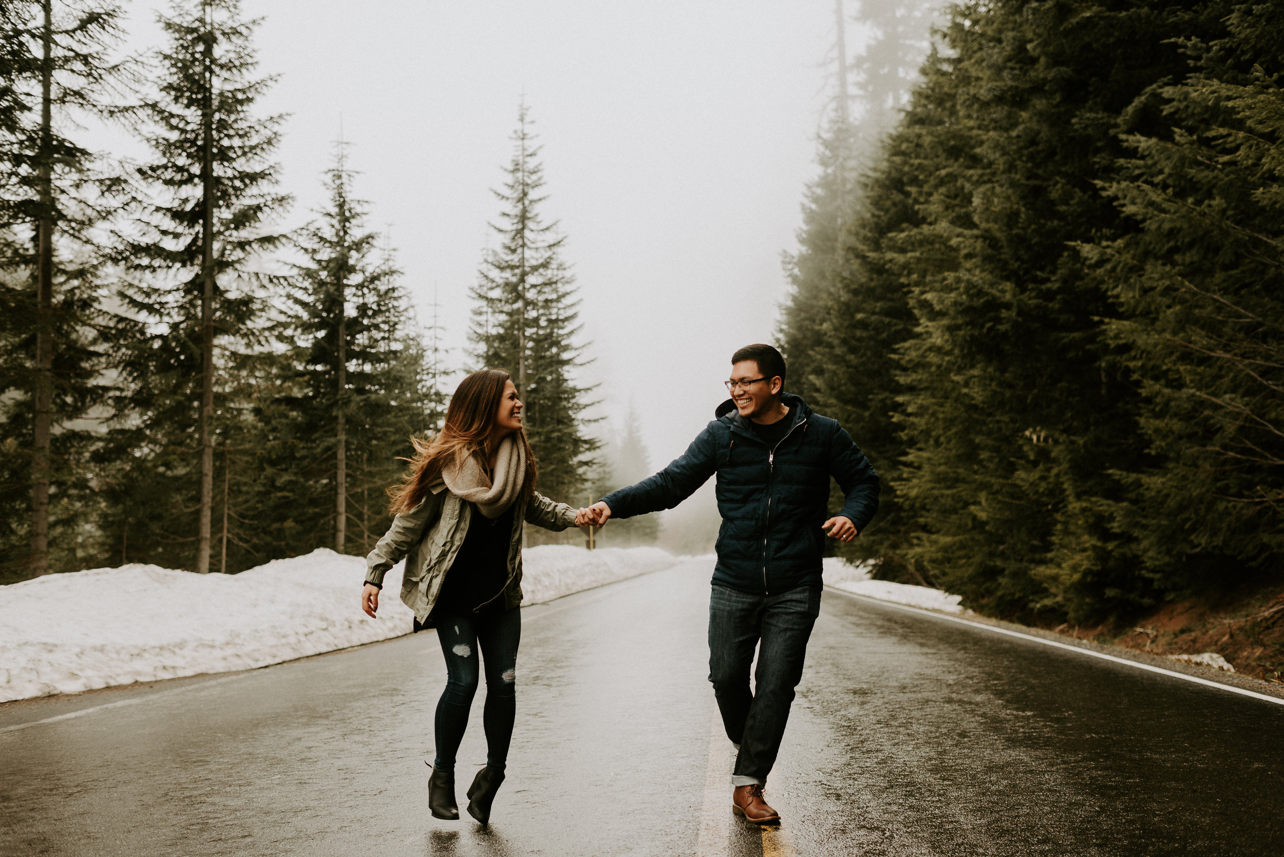 Kim + Regan - Mt. Rainier Engagement Session