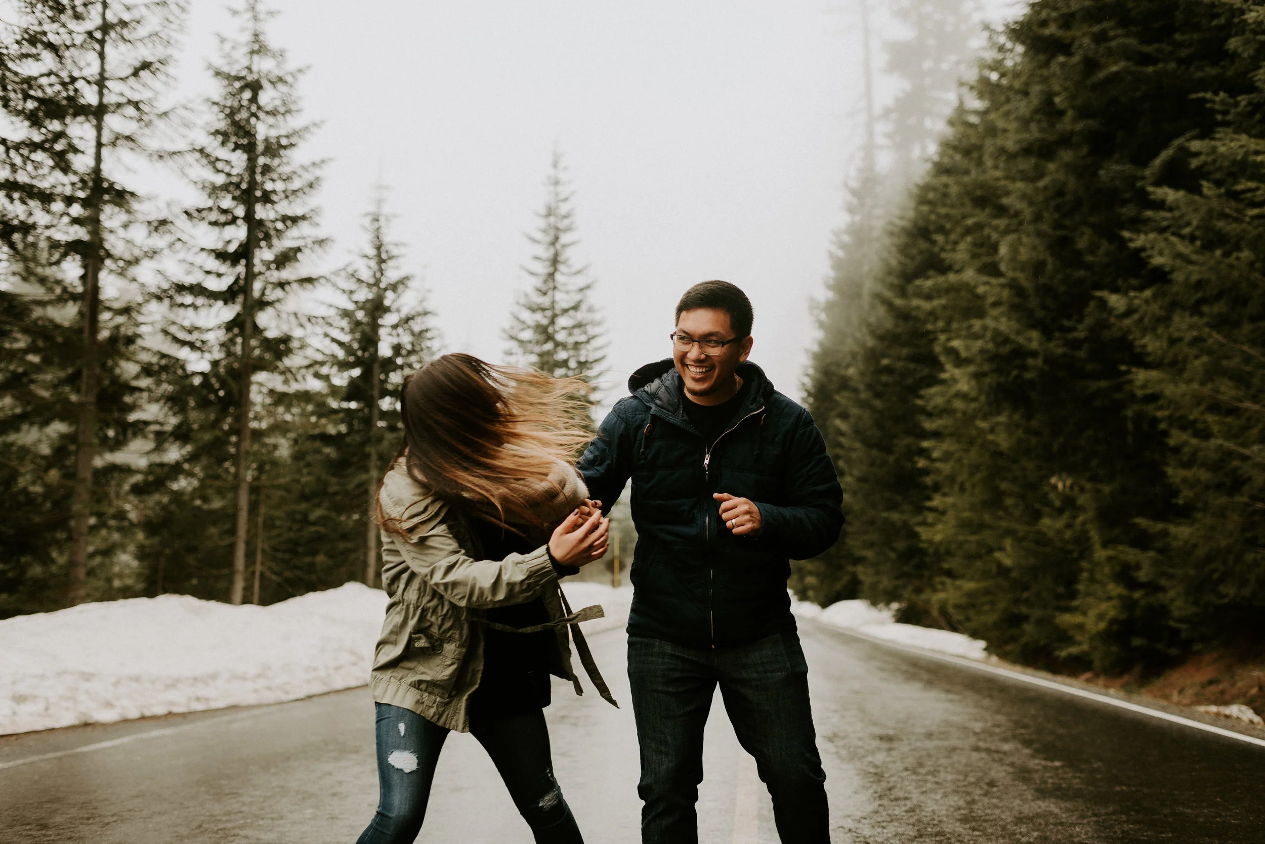 Kim + Regan - Mt. Rainier Engagement Session